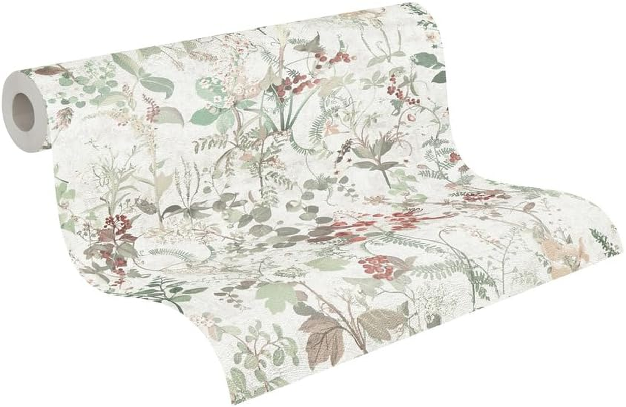 A.S. Cr&eacute;ation the Bos 388253 Non-Woven Wallpaper Petrol Blue Jungle Wallpaper 10.05 M X 0.53 M Made in Germany