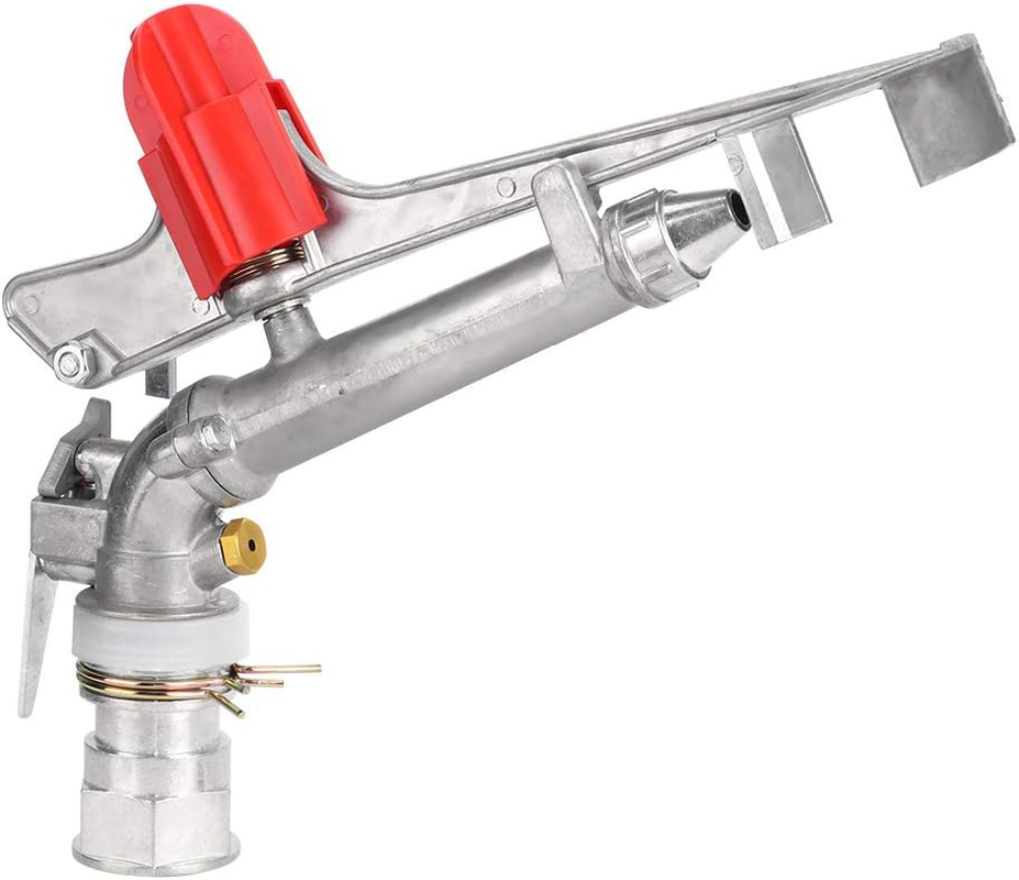 EVTSCAN 1.5In DN40 High Pressure Impact Rain Gun Sprinkler, with Dual Nozzle, Adjustable 360 Degree Automatic Rotating, for Covering Large Areas, Agriculture Field Crop Irrigation image number 2