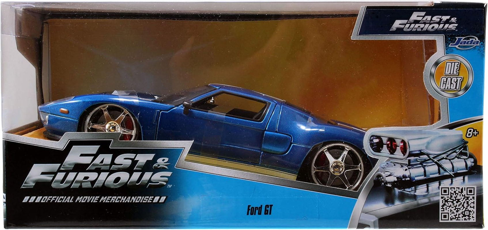 Jada Fast and Furious 2005 Ford GT Blue Die-Cast Car Toy