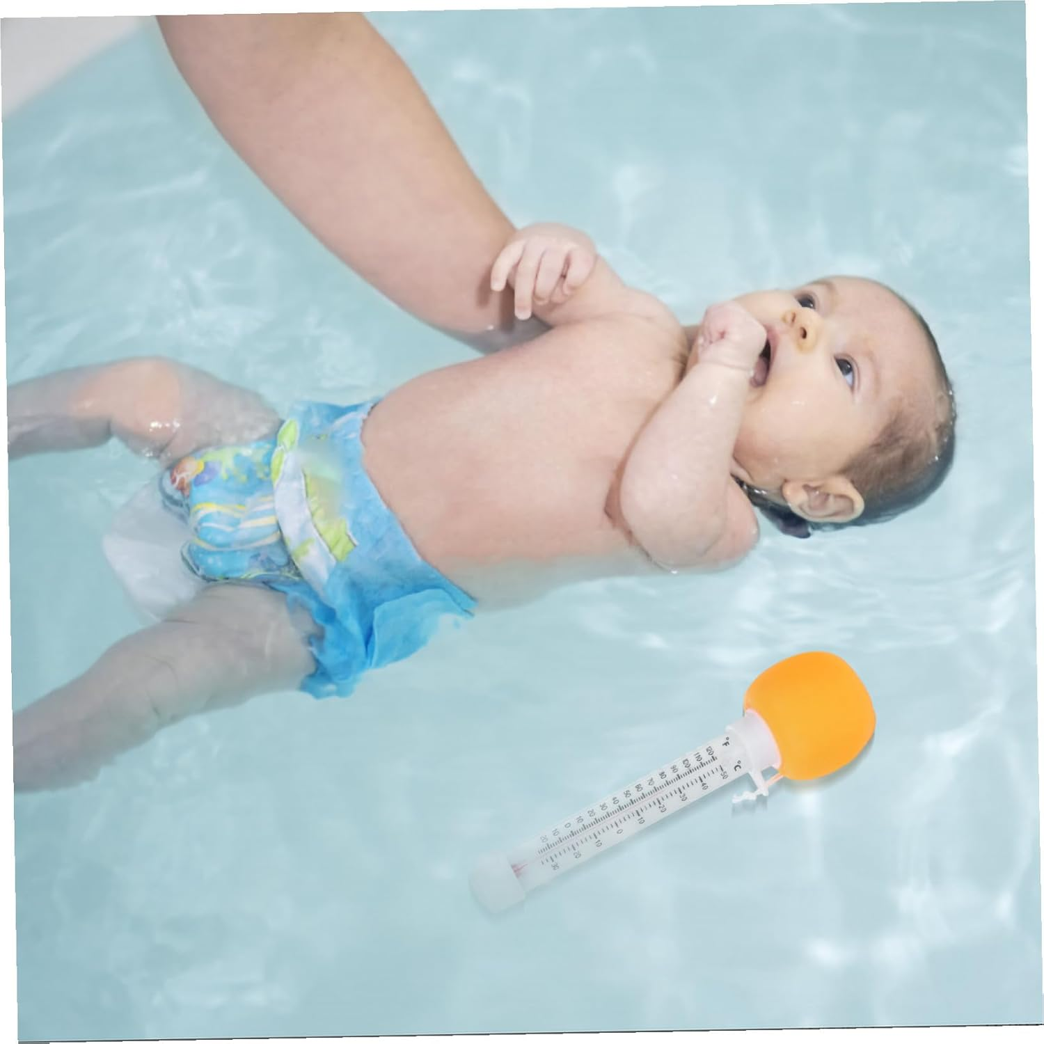 Floating Cartoon Pool Thermometer Easy Read Water Temperature Gauge for Spa Bathtub Hot Tub Safety Indicator image number 5