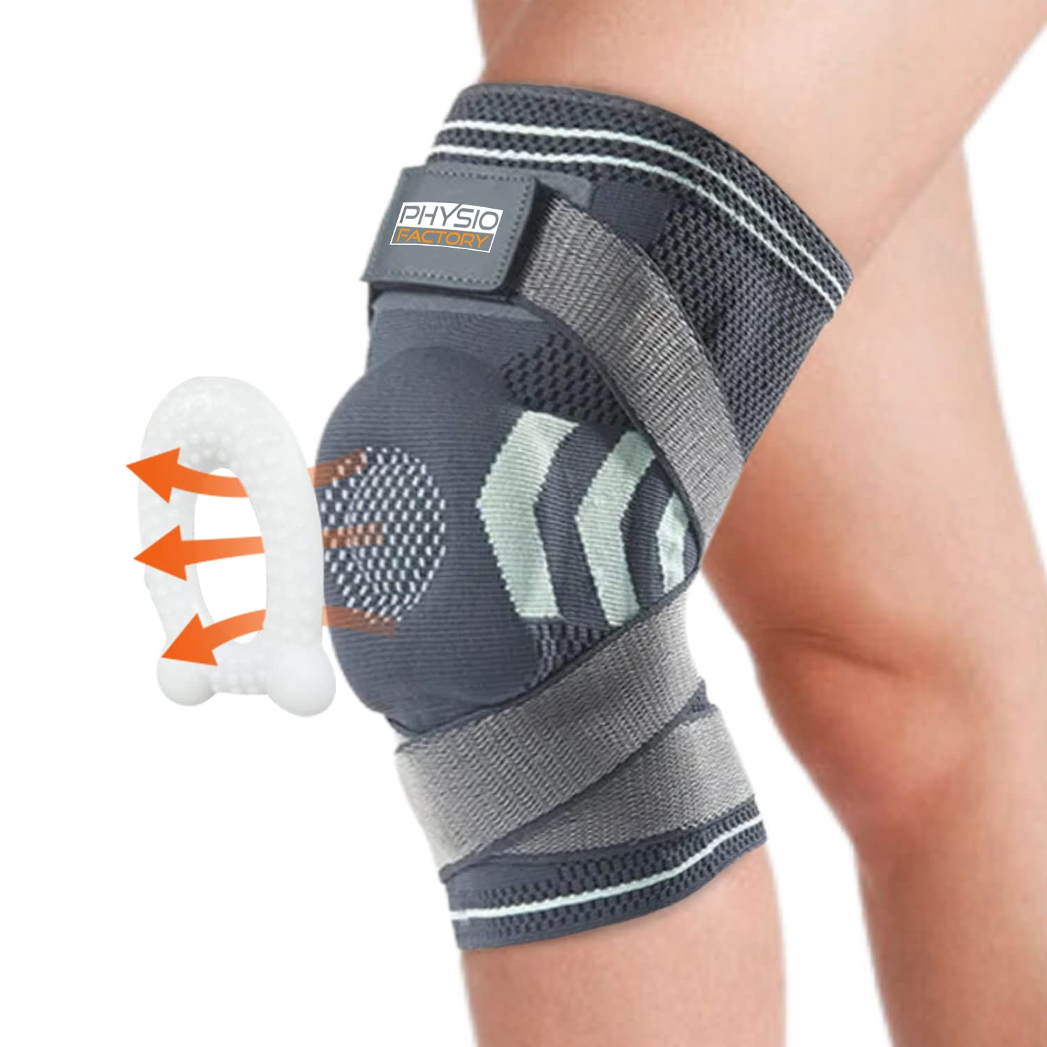 Knee Support. Knee Brace for Knee Pain, Knee Compression Sleeve. Knee Brace Support for Women and Men in Sport. Knee Support Brace for Arthritis. Knee Sleeves. Blue (XL) image number 2