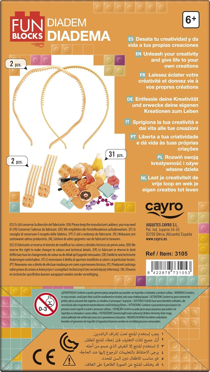 Cayro Fun Blocks Headband - Creative Construction Game for Kids - Promotes Imagination and Motor Skills - Fun Blocks Headband image number 5