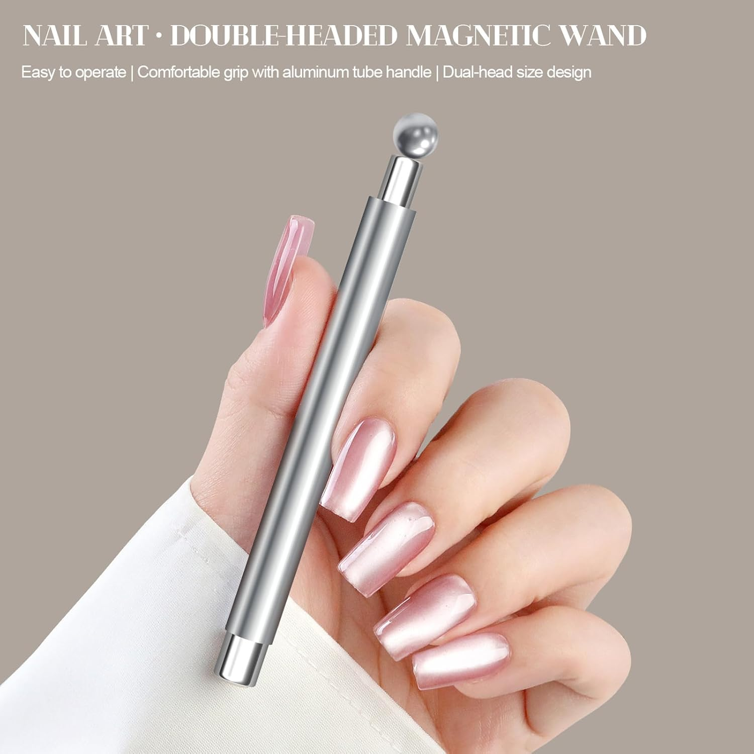 Kitten Eye Nail Magnet - Kitten Eye Nail Craft Magnet with 2 Tips | Beauty Accessories Women Manicure Gear for Dating Traveling Gathering Professionals Beginners image number 3