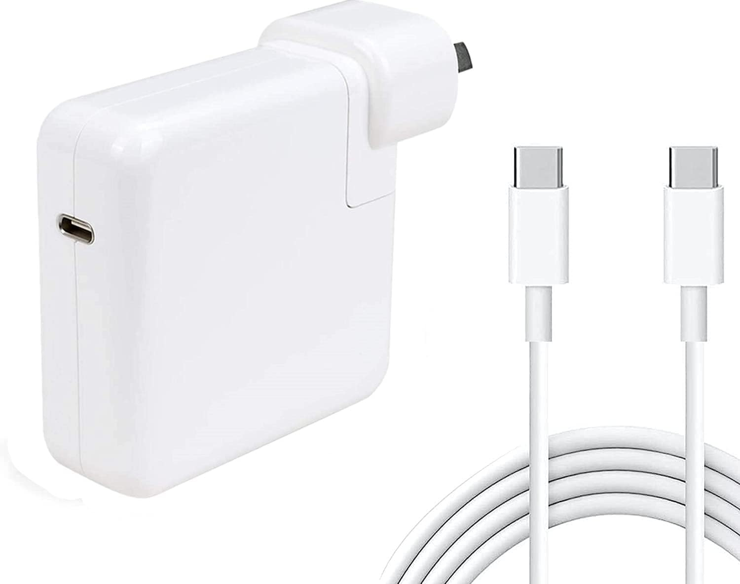 Mac Book Pro Charger-96W USB-C Power Adapter for Macbook Pro 16, 15, 14, 13 Inch 2023 2022 2021 2020 2019 2018 Macbook Air 15, 13 Inch 2024, 2023, 5A USB-C Cable Charging as Fast as Magsafe 3