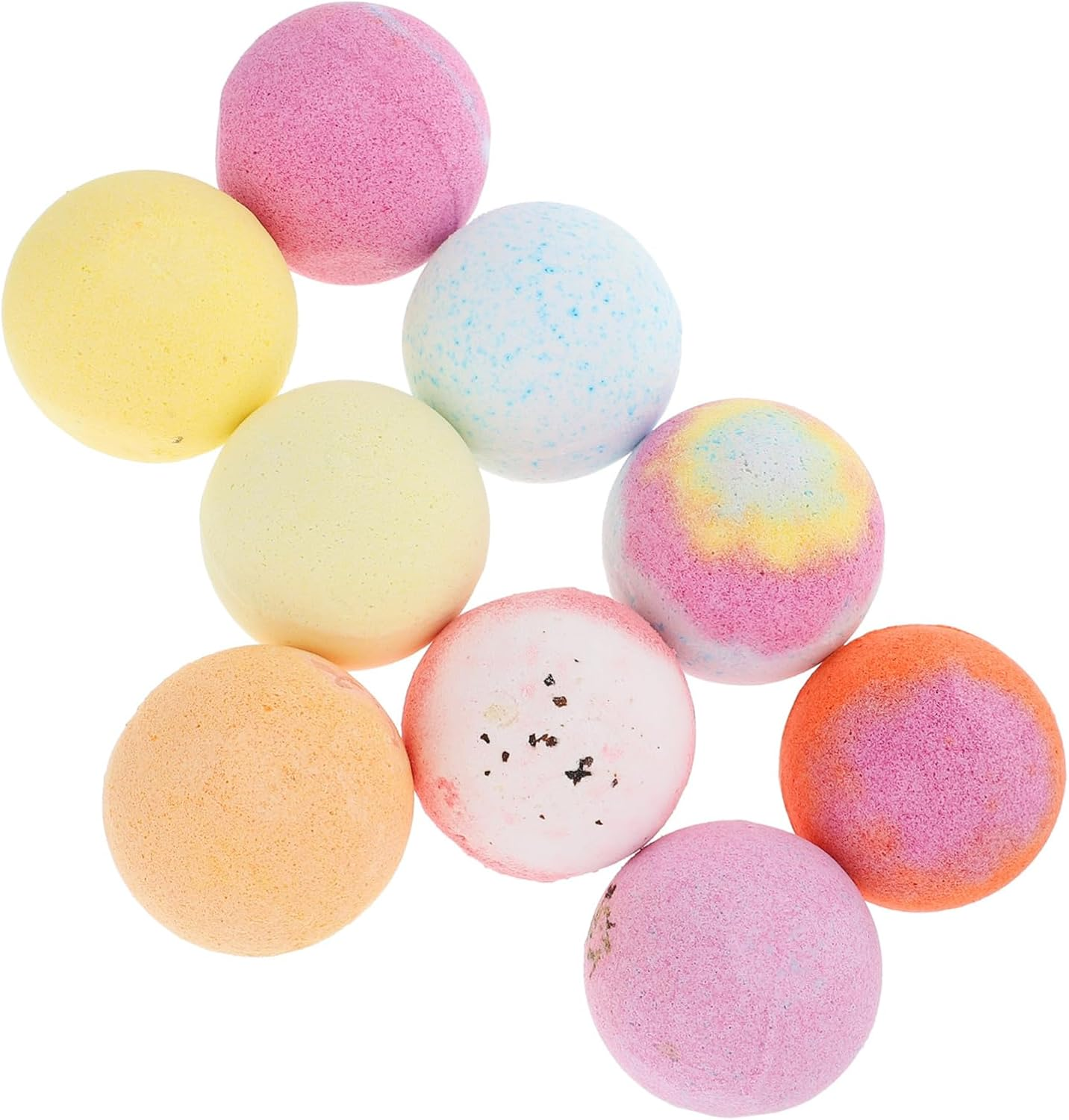 BATHVEVE 9Pcs Essential Oil Set 60G Fragrant Bubble Balls for Spa Relaxation Bath Accessories for Women and Boys and Girls image number 6