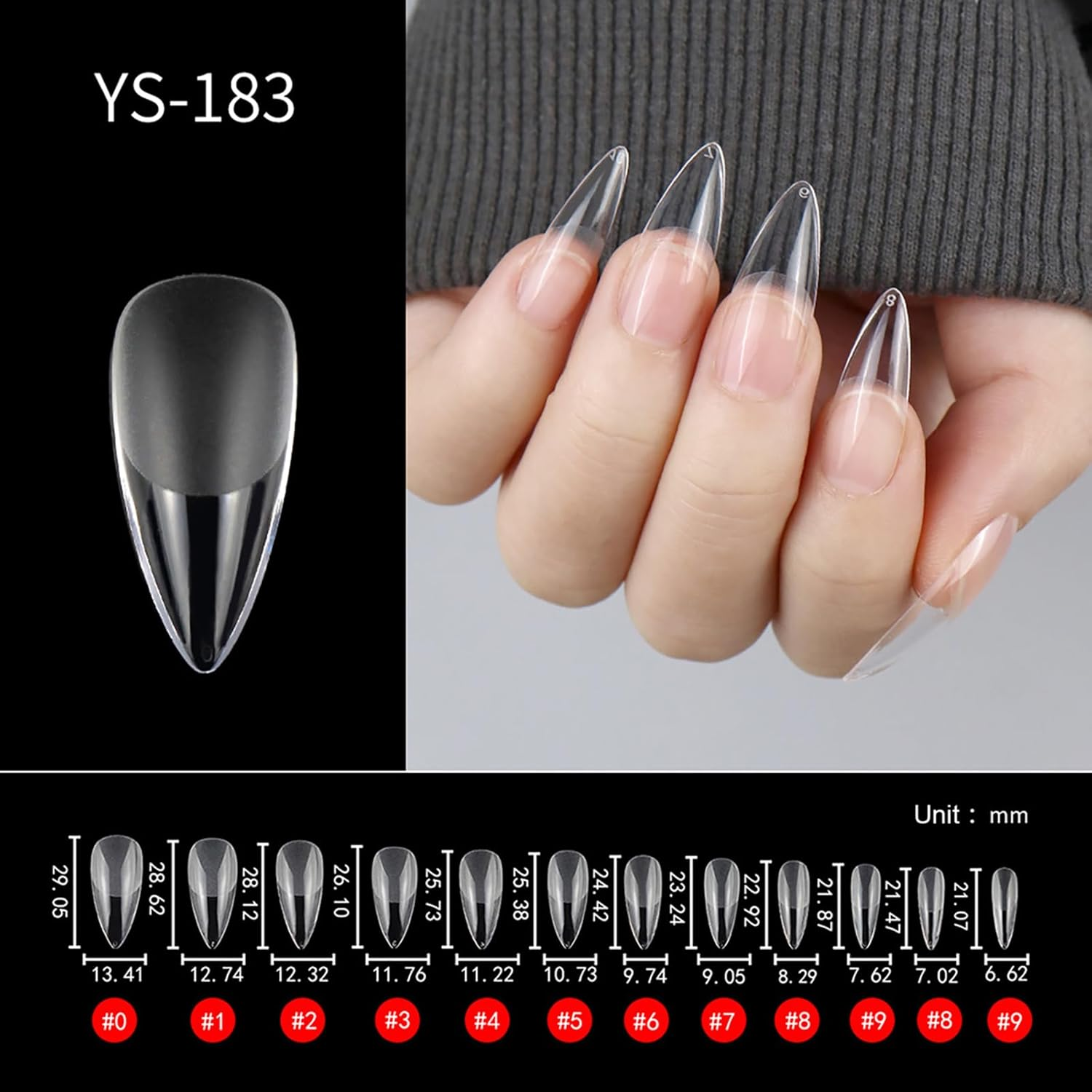 Labymos 504Pcs Nail Tips Quick Exion Press on False Nails Tips Mani Nail Art Mani image number 2