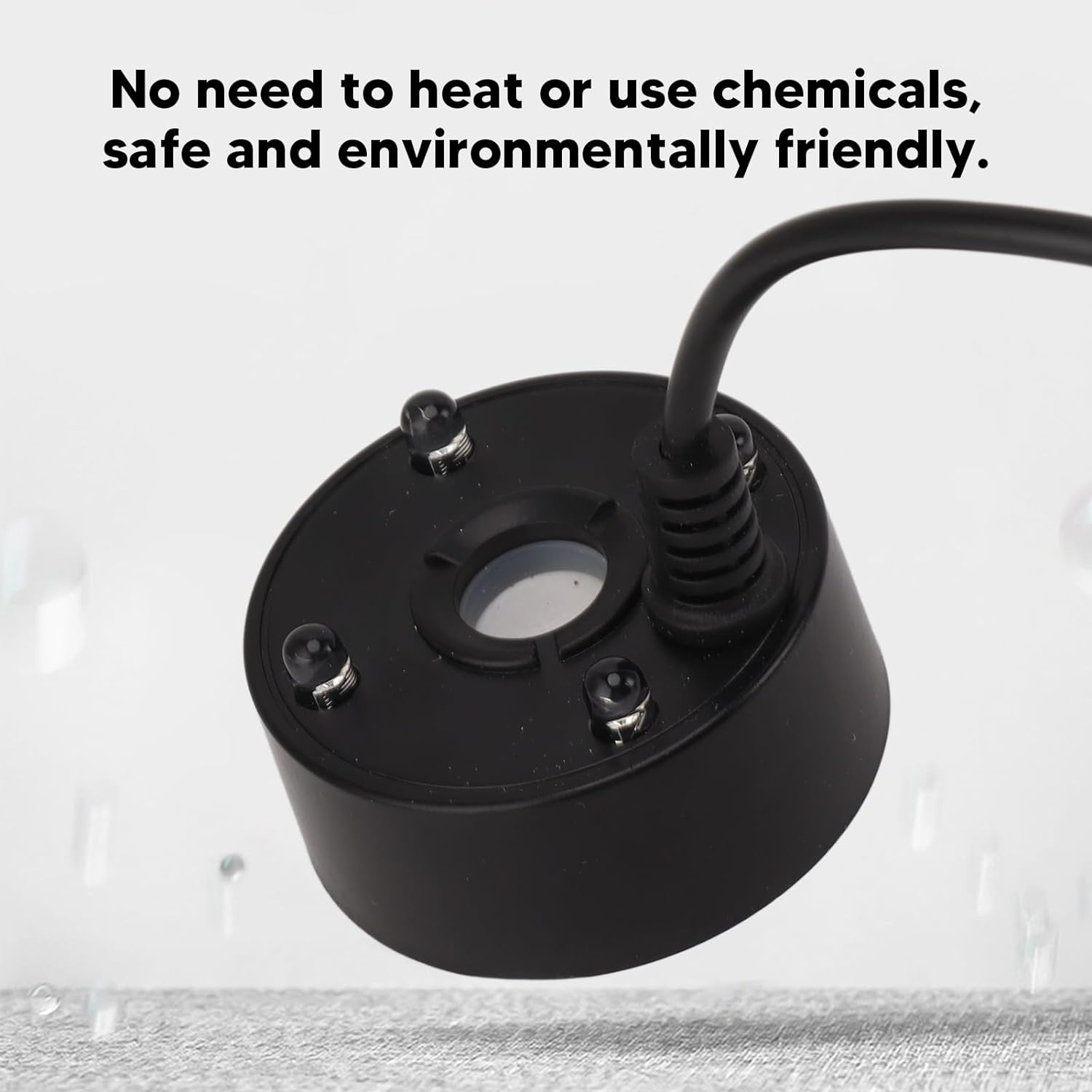 Mist Maker, USB Mist Maker with RGB LED Lights, Ultrasonic Fogger for Ponds, Wigwams, Fish Tanks, No Heat Mist Maker, Easy to Operate, 5V (Black) image number 5