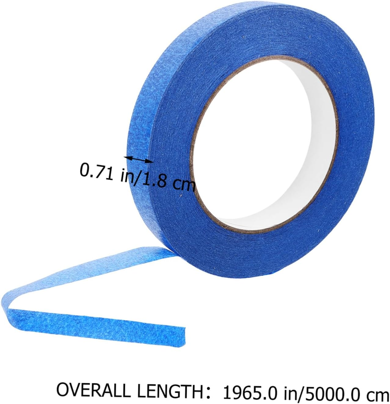WOONEKY 4 Rolls High-Adhesive Blue Masking Tape Paint Tape for Automotive Painting DIY Craft Labeling with Crinkled Pattern Design image number 3
