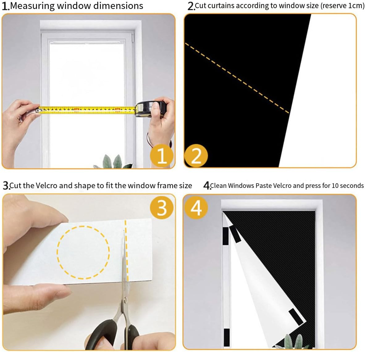 AIMALL 420D Silver Coated Blackout Curtains | Portable Full Blackout Window Cover | Cut-To-Size Sunscreen Shade DIY | Travel & Home Use image number 1