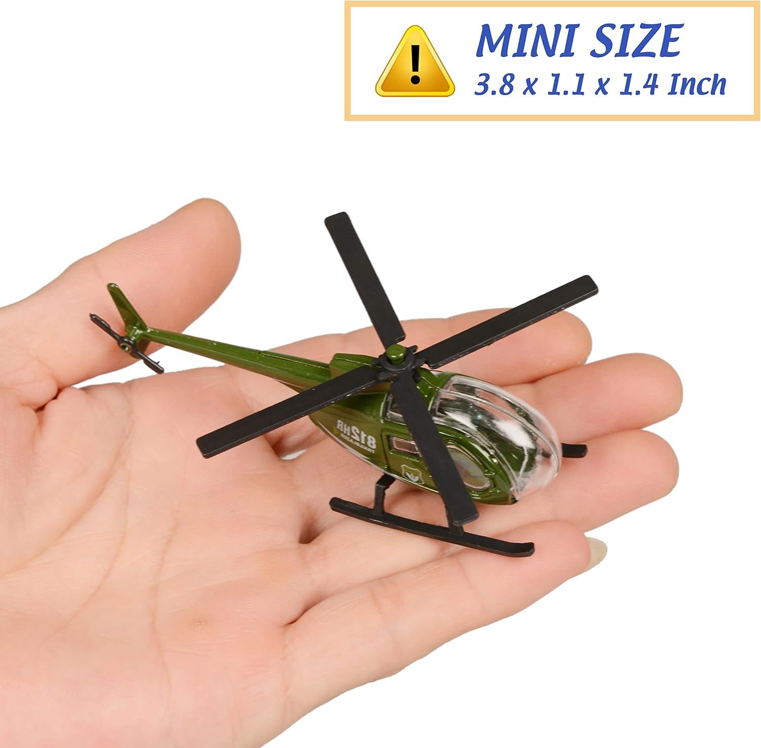 Die-Cast Military Vehicles6 Pack Assorted Alloy Metal Army Vehicle Models Car Toysmini Army Toy Tankjeeppanzeranti-Air Vehicleattack Helicopterscout Helicopter Playset for Kids Toddlers Boys image number 1