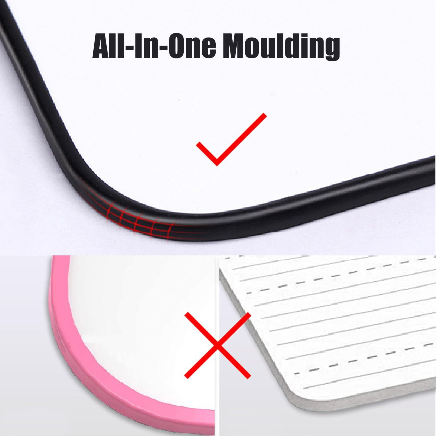 Mini Magnetic Whiteboard, 21 X 30 Cm Small White Board, A4 Desktop Dry Erase Board, Portable Double-Sided Dry Erase Board with Marker and Board Eraser, for Office,School & Home (Black) image number 4