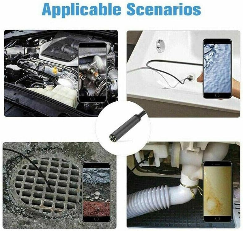 2M Waterproof HD Endoscope USB Type-C Borescope Inspection Snake Camera for Android
