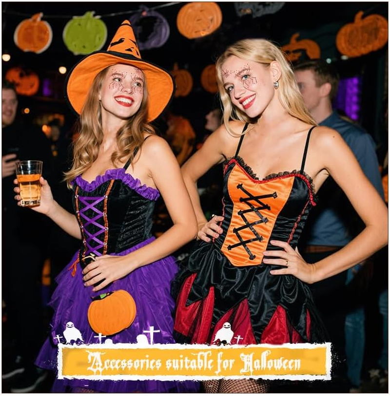 Halloween Spider Stickers for Face Eye Temporary Tattoos for Women Girls Cosplay Halloween Makeup Stickers Women Girls image number 2