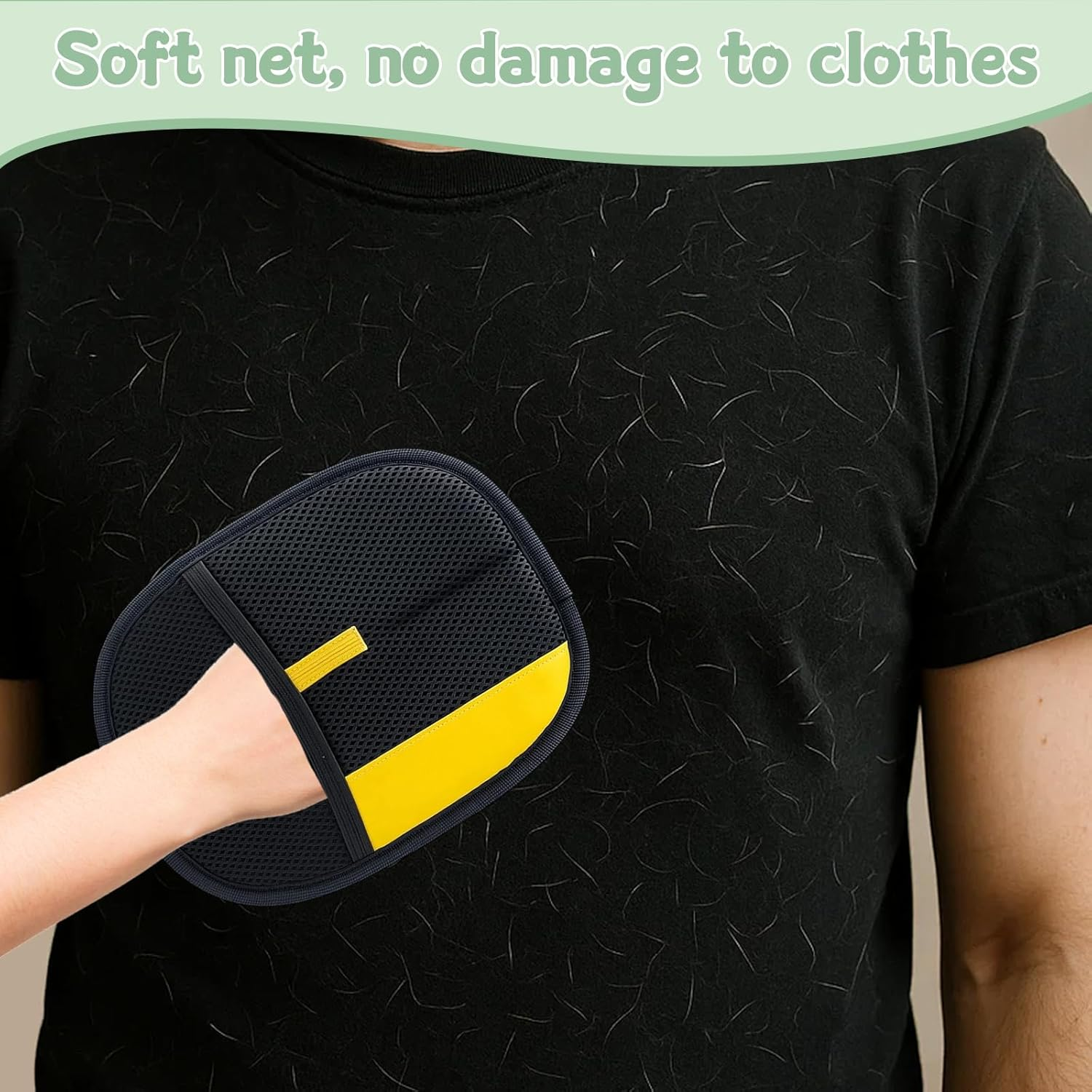 Fellmagnet Gloves, 4-In-1 Set for Pet Hair Removal, Cat Hair Remover with Self-Cleaning Fur Click Brush, Fur Magnet - the Bestseller for Efficient Pet Grooming, Ideal for Dogs and Cats