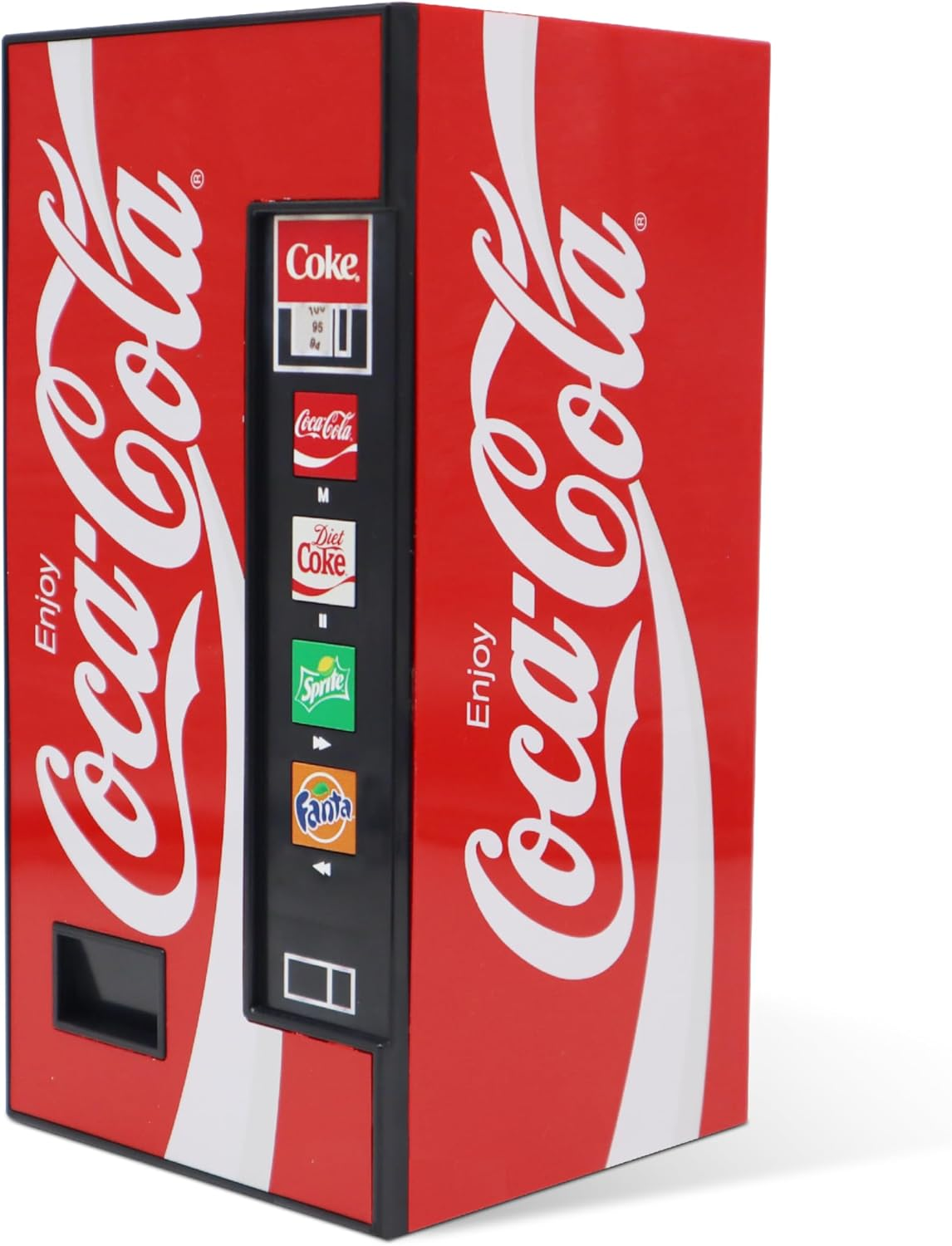 Coca-Cola Vending Machine Bluetooth Speaker, Dual 5W Speakers, Wireless Bluetooth V5.3, FM Radio, Usb/Microsd Playback, AUX Input, 10M Range, Rechargeable Battery, LED Indicator, Coca-Cola Licensed image number 5