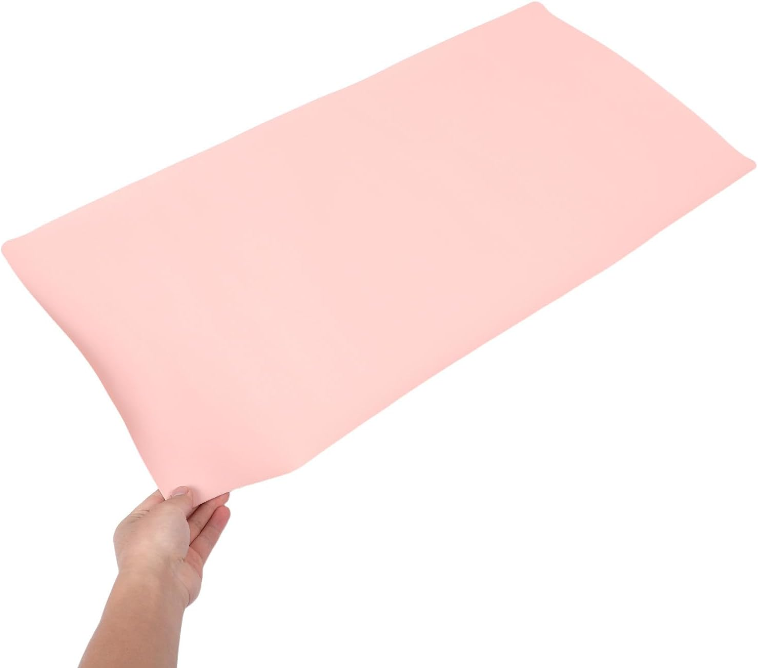 EXQUIMEUBLE Waterproof Makeup Vanity Mat 40X80Cm, Pink Desk Protector Pad Oilproof, Dustproof Surface for Dressing Table and Beauty Counter image number 2