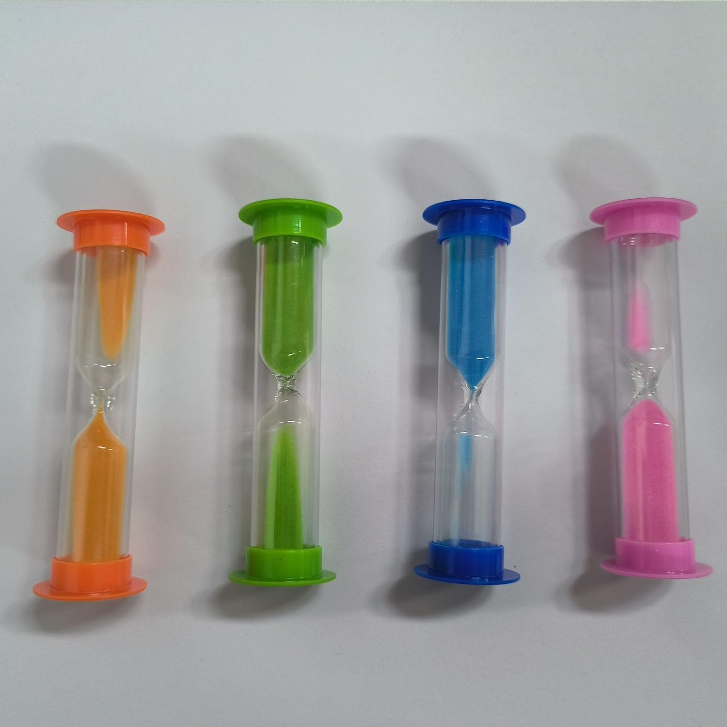 Hourglass Sand Timer 4Pcs, 2Mins Plastic Hourglass Timer, Colorful Hourglass Timer image number 4