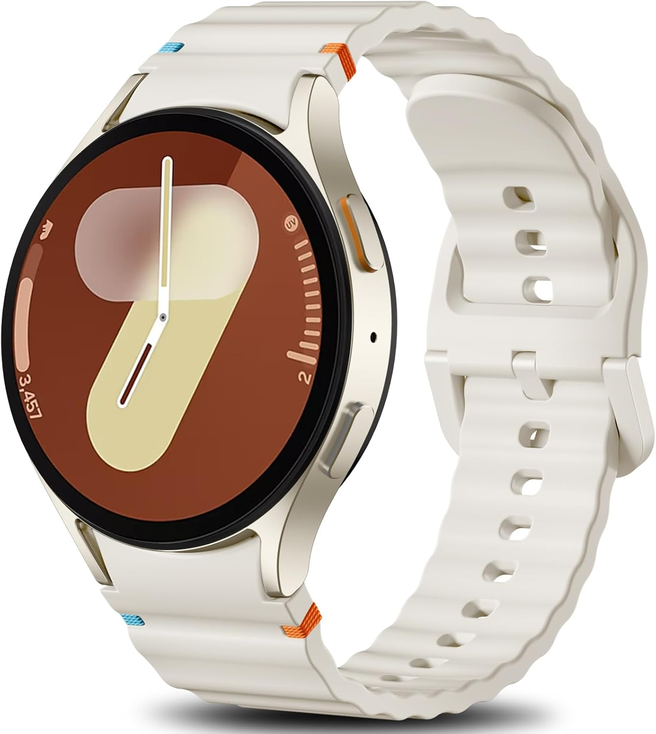 Ouwegaga Compatible with Samsung Galaxy Watch 7 6 5 4 Band 40Mm 44Mm/Galaxy Watch 6 4 Classic Band 43Mm 47Mm 42Mm 46Mm/Watch 5 Pro 45Mm/Fe 40Mm, 20Mm No Gap Soft Silicone Sport Strap, Multi Colors