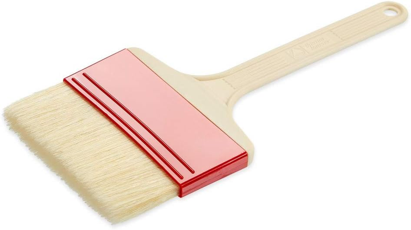 Brush with Blue Polyester Bristles. Width 7.5 Cm. Bristle Length: Approx. 4 Cm. Natural Bristles. Handle: PA Plastic Reinforced with Fibreglass, Natural Bristles, Breite 10 Cm image number 1