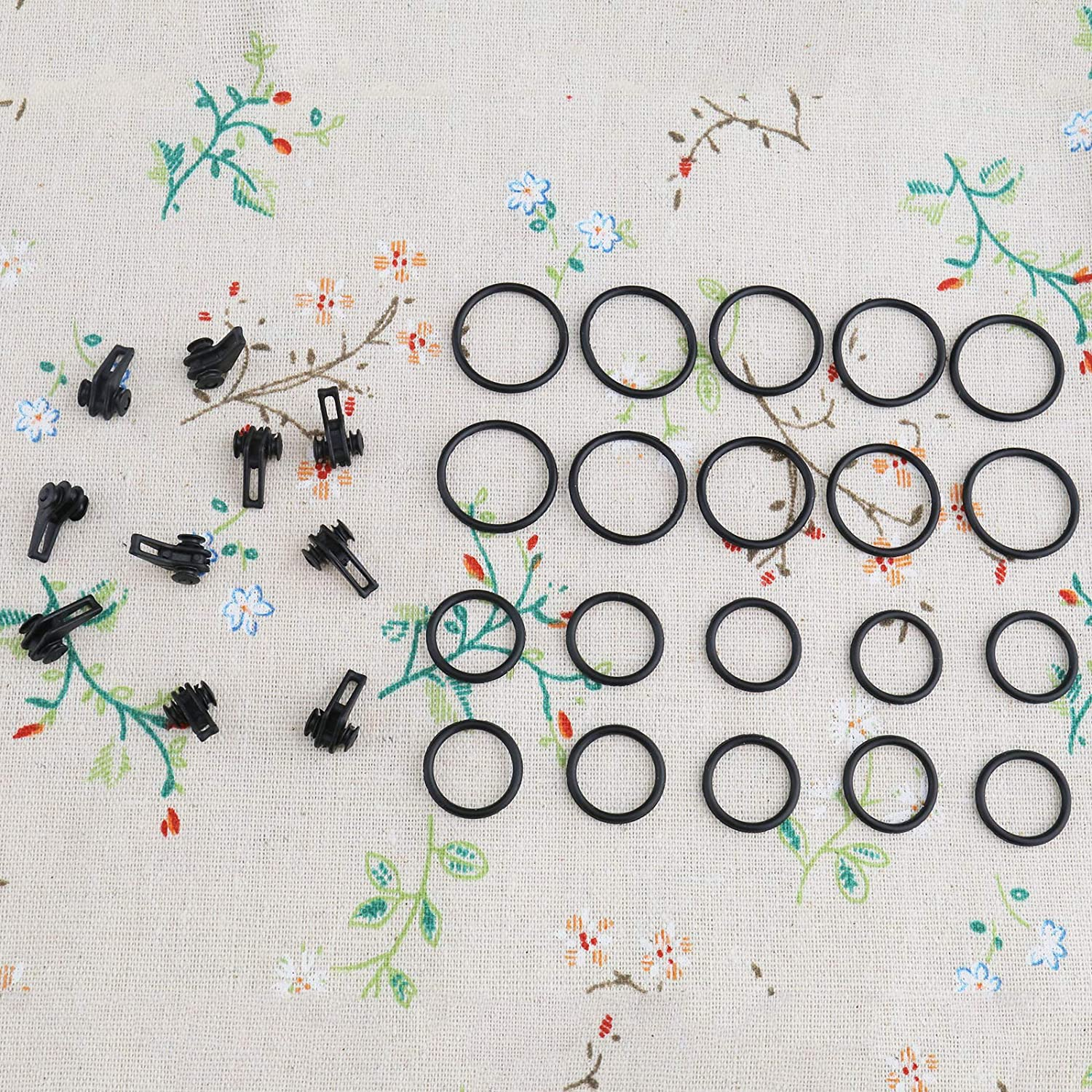 SING F LTD 10X Hook Keeper Fishing Black Plastic Rod Pole Fishing Tackle Fish Accessory image number 5