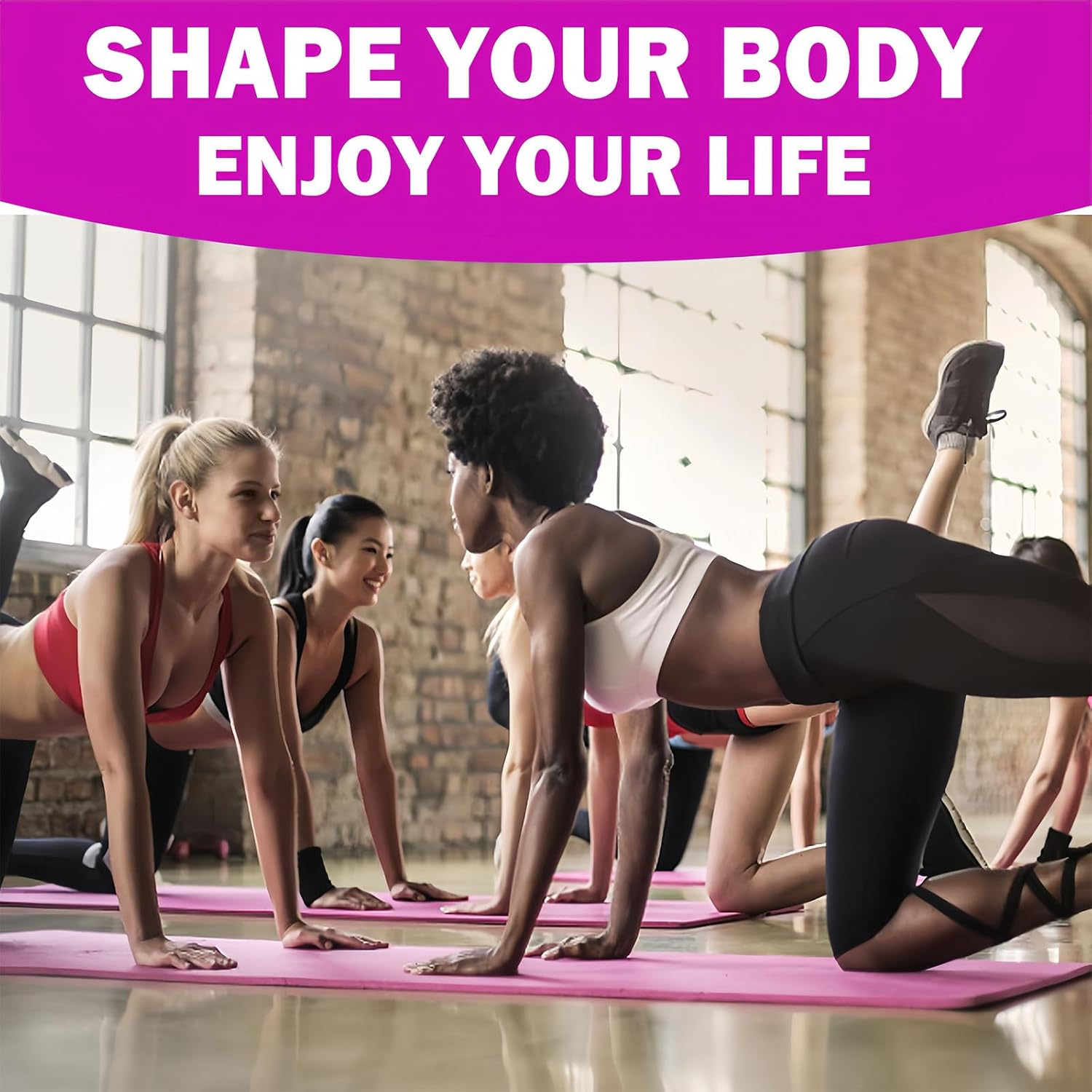 Rsistance Bands Set, 3 Levels Non-Slip Fabric Booty Bands for Hips & Glutes, Exercise Bands for Women & Men &ndash; Ideal for Home Fitness, Yoga, Pilates image number 6