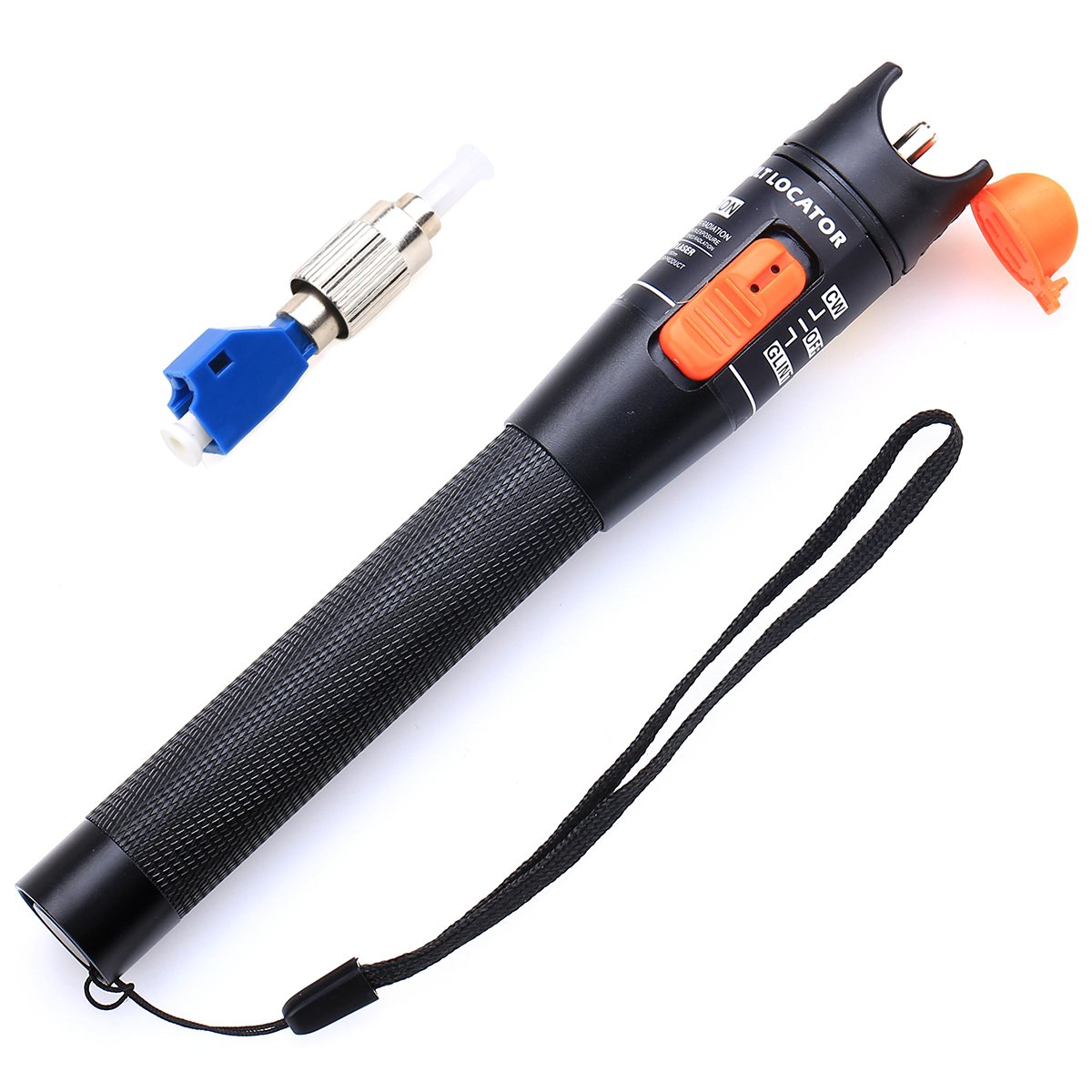 Cruiser 10Mw Aluminium Alloy Visual Fault Locator Fiber Optic Cable Tester/Vfl for FC,SC,ST & LC Adapter