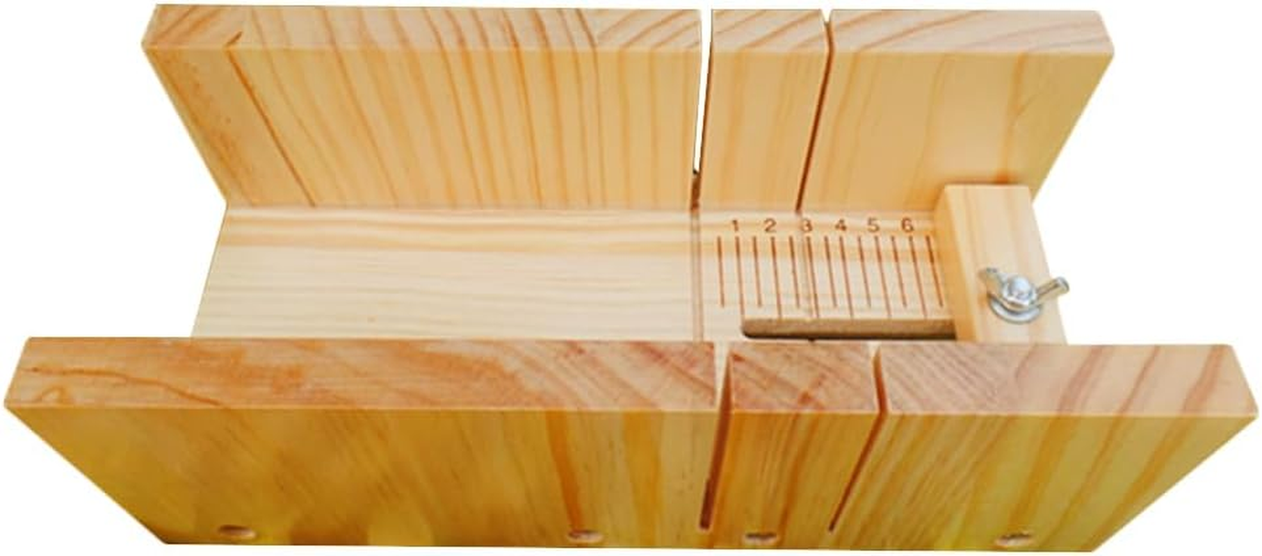 Soap Cutter Set, Wood Adjustable Mould, Multipurpose, Making Tools with Wavy and Straight Cutting Planner, Durable Mould Kit for Handmade Crafts image number 1