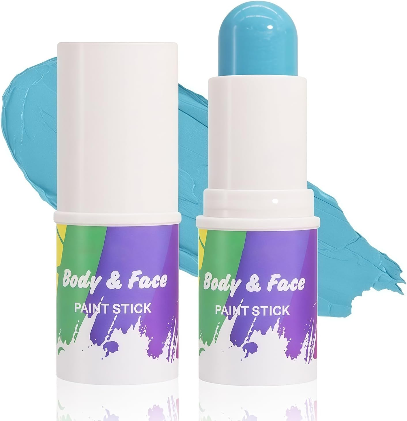 DAGEDA Black Face Paint Stick, Eye Black Stick for Football, Baseball, Lacrosse, Halloween, Cosplay Party SFX Professional Body Paint Makeup, Blendable, Waterproof Face Painting for Adults and Kids