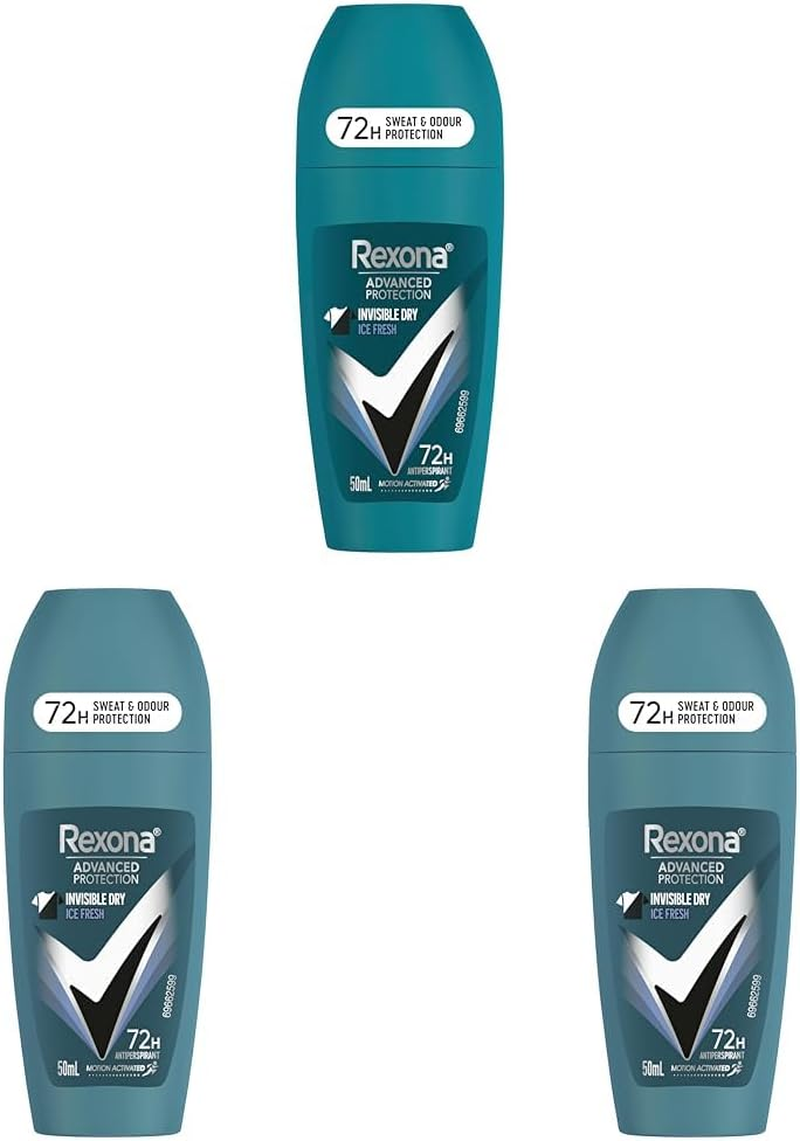 Rexona Men Advanced Protection Antiperspirant Roll on INVISIBLE DRY FRESH 50ML image number 4