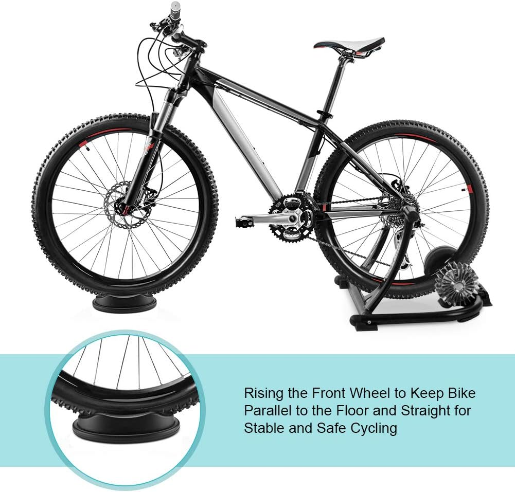 Black Bike Wheel Training Stand Front Wheel Riser, Indoor Trainers, Wheel Riser Block, Cycling Front Wheel Riser image number 4