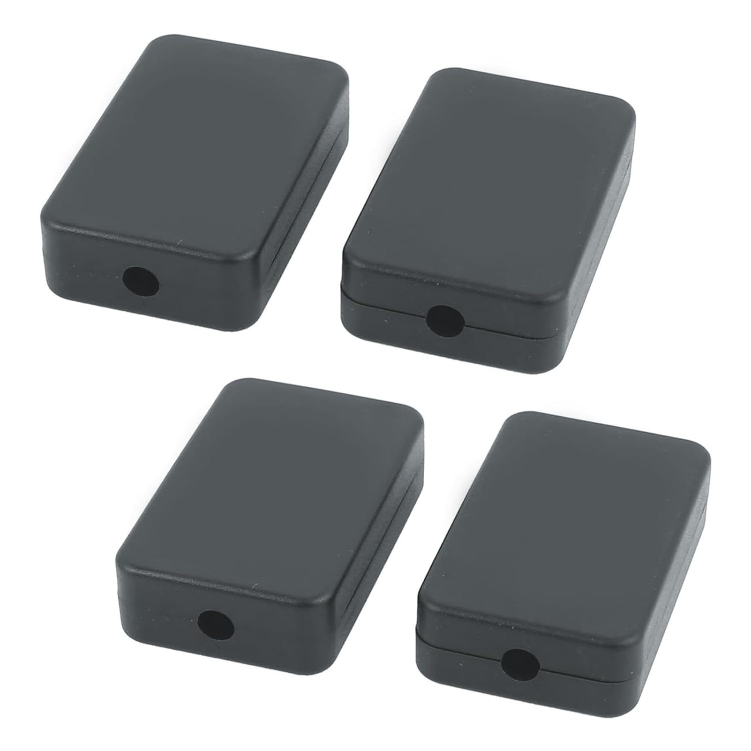 Hunken 4 Pcs Junction Box, Small Waterproof ABS Electrical Box for Electronic Projects, Hobby Use, 55 X 35 X 15 MM, Black image number 3