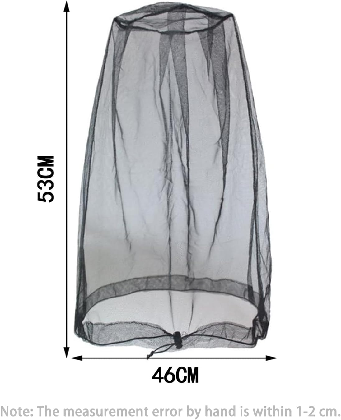 Fly and Bug Protection Head Net 2 Pack Ultra Large and Long Extra Fine Holes for Camping Hiking Fishing Safari Fits All Hats for Men and Women Fly Nets for Head image number 1