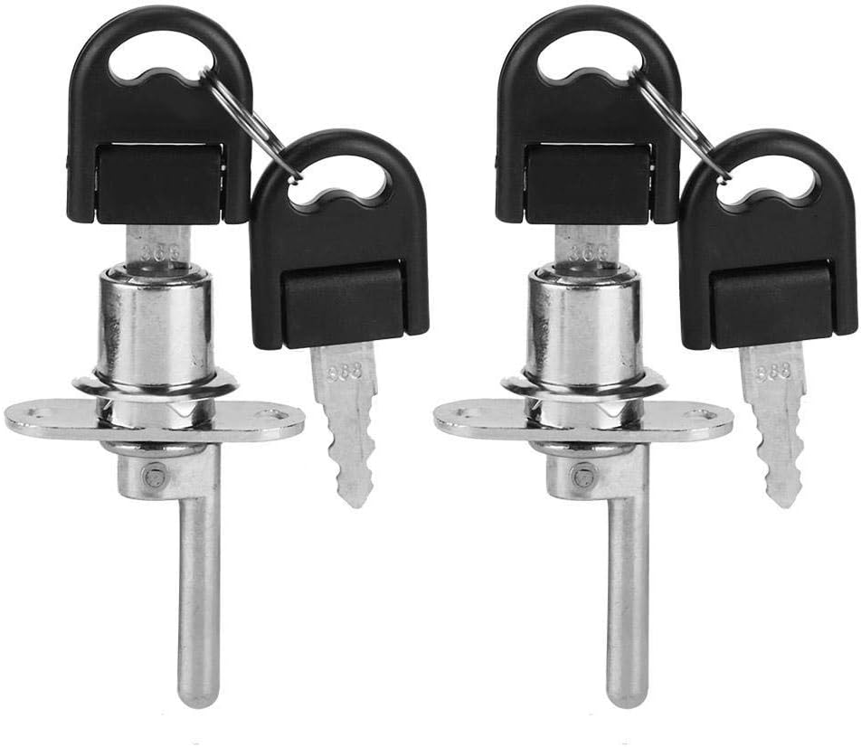 Rustproof, Durable Filing Cabinet Lock, 2-Part Drawer Lock, Desk Cabinet For(19Mm Silver Single Lock) image number 6