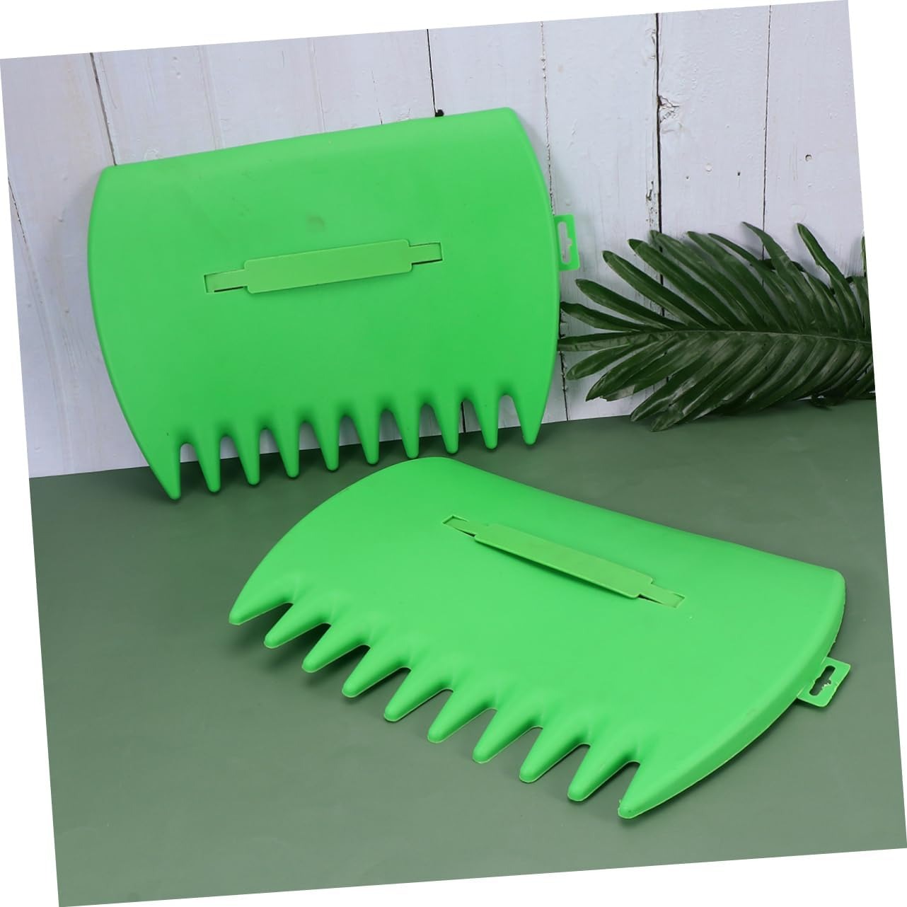 FONDOTIN 2Pcs Leaf Rake Spade Gardening Tools for Cleaning Leaves Garden Supplies