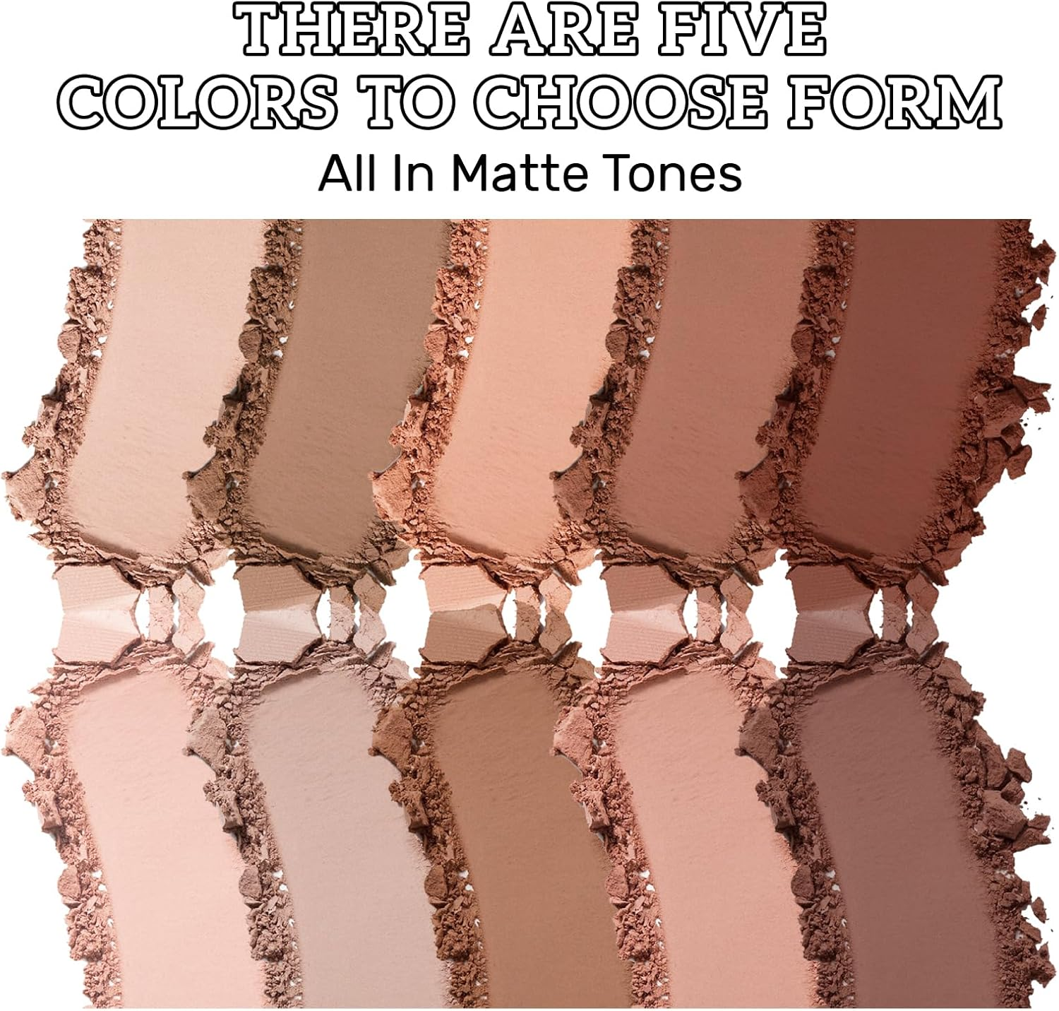 5 Colors Cream Eyeshadow Palette, Daily Nude Eye Shadow Pallet Powder Long-Lasting Coloring, High Pigmented Ultra-Mix Cosmetic Palette, Versatile Delicate Matte Eye Makeup for Women Girls image number 5