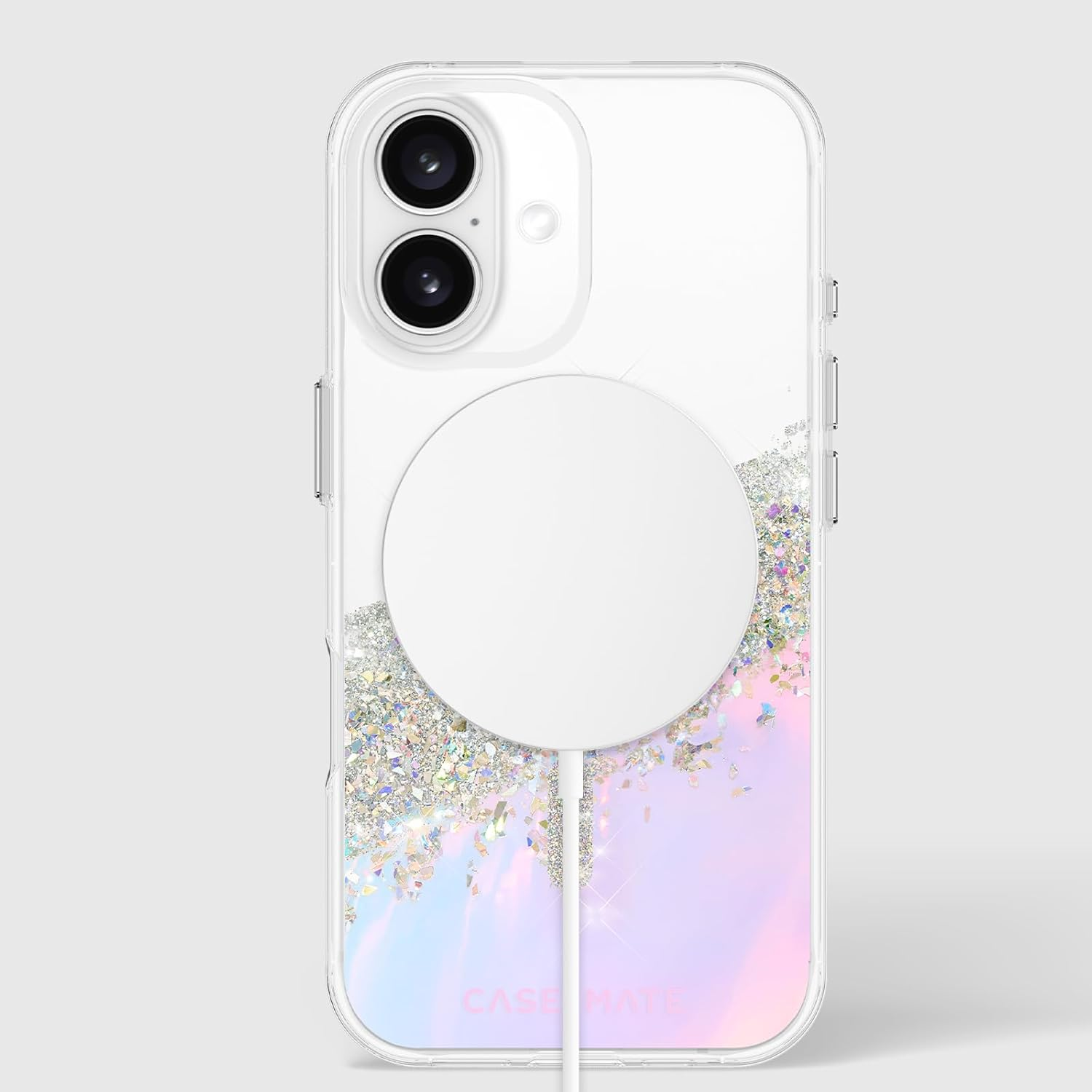 Case-Mate Iphone 16 Case [Compatible with Magsafe] - Sparkly Holographic Phone Case with 12Ft Drop Protection - Premium Magnetic Cover for Iphone 16 - Karat Iridescent - Karat Iridescent image number 2