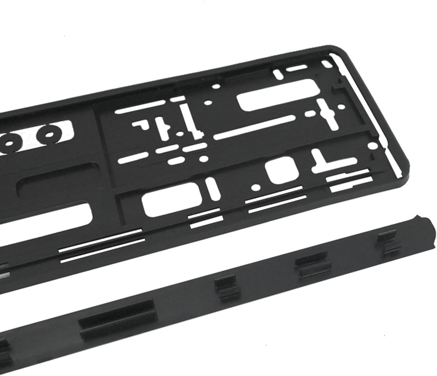 Magideal License Plate Frame Number Plate Holder Universal Car Licence Plate Bracket for Women and Man Sturdy Replacement Premium, Black image number 5