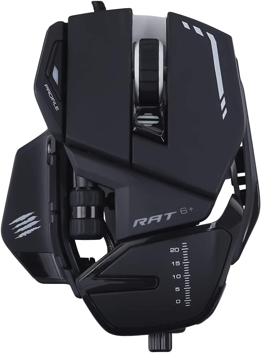 MAD CATZ the Authentic R.A.T. 6+ Optical Gaming Mouse, Black