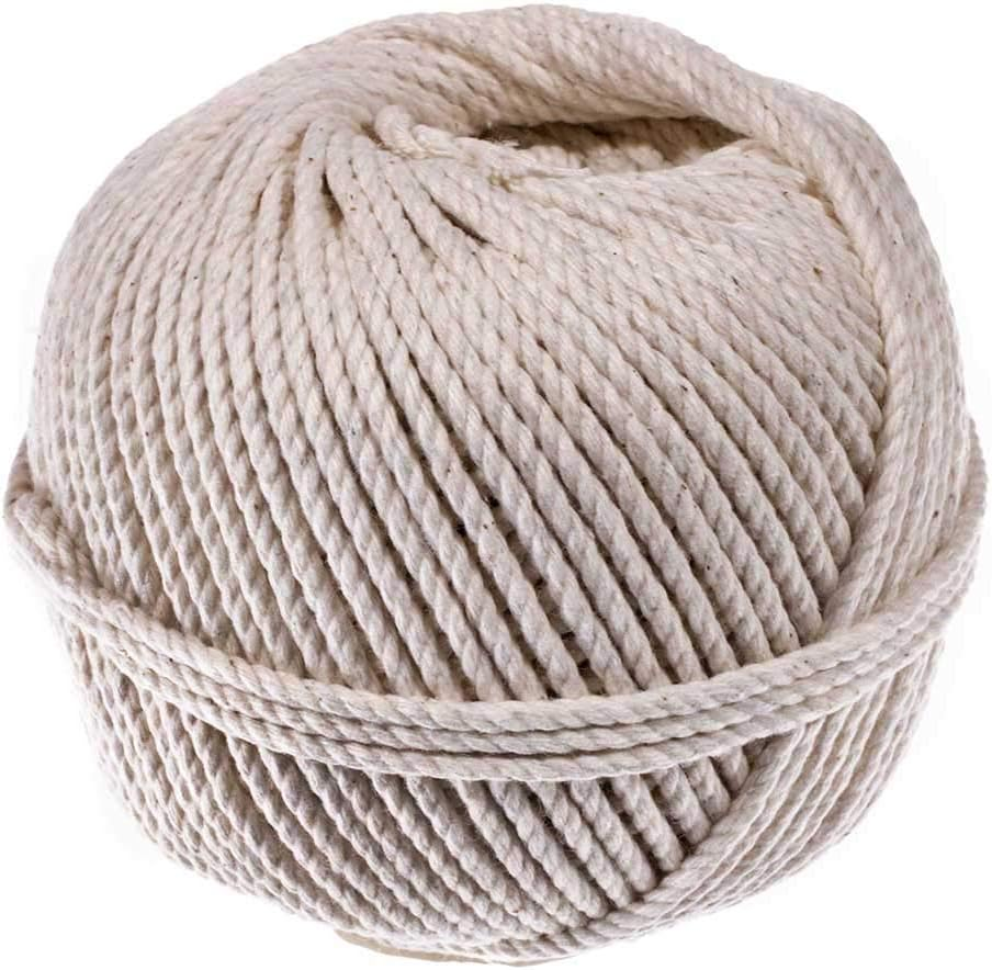 Golberg Cotton Mason Twine - Great for Indoor and Outdoor Use - Food Safe - Made in the USA - (2.5Mm X 150 Feet)