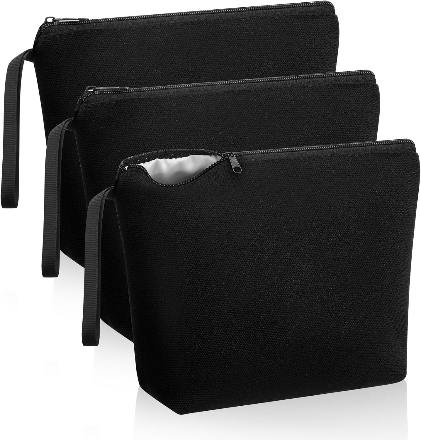 Xuniea Canvas Storage Bags Blank Cosmetic Bag Blank DIY Fabric Bag Blanks for Plotting Bag Pencil Case Painting Gift Bag for Mother'S Day Valentine'S Day Christmas