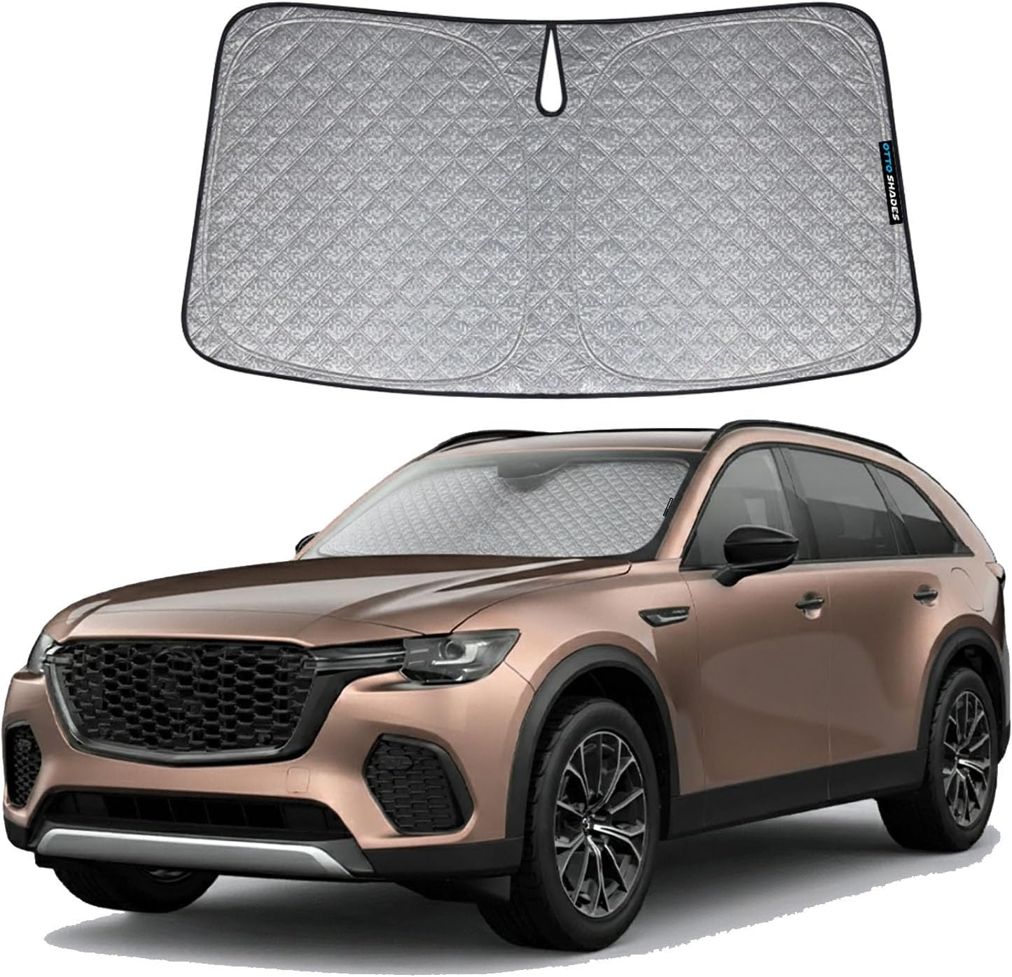 OTTO SHADES Thick Windscreen Sun Shade for Mazda CX-70 CX70 2024-2025, 6-Layer Custom Fit, Maximum UV Protection & Heat Shield | Foldable Front Window Sunshade & Sun Visor image number 1