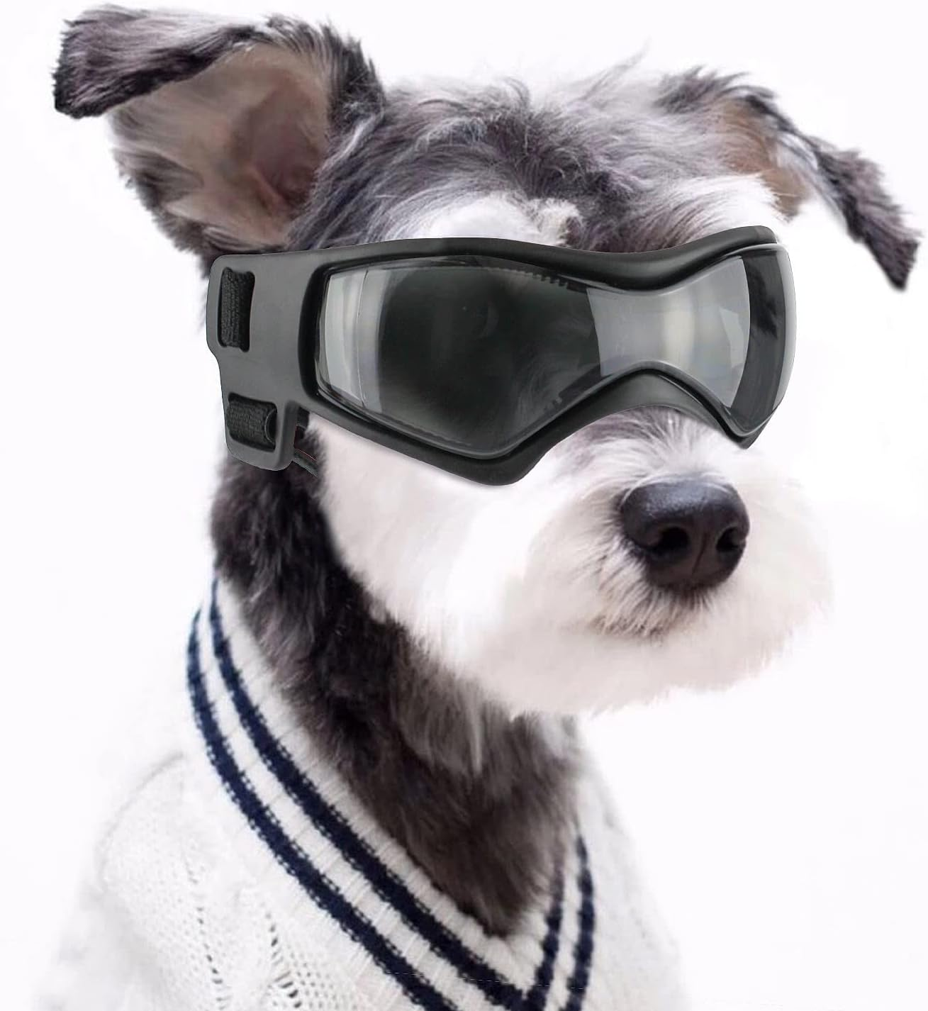 Namsan Dog Sunglasses Anti-Uv Waterproof Windproof Adjustable Dog Safety Glasses Suitable for Small and Medium Dogs (Black) image number 4