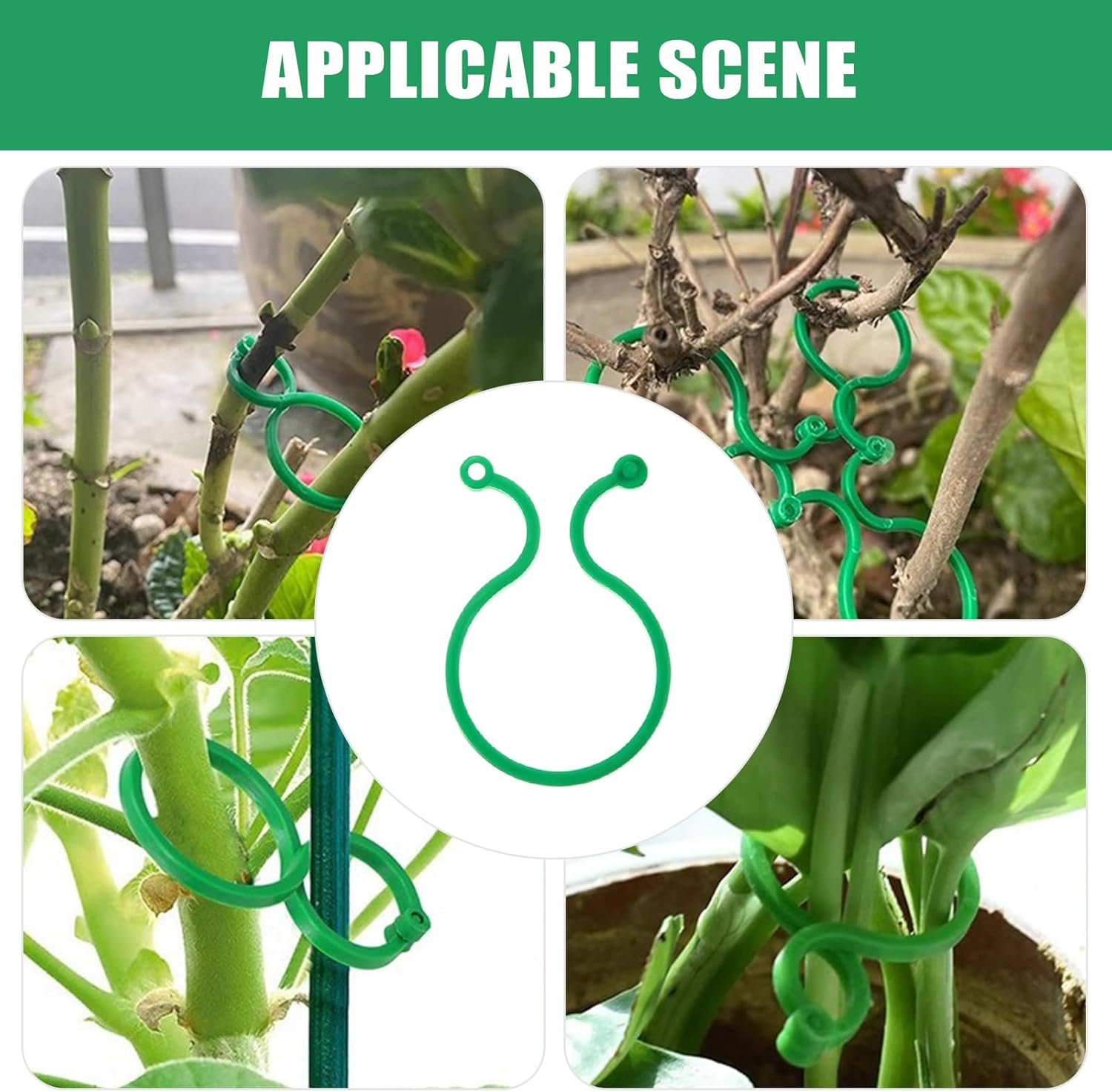 Plant Support Clips - Tomato Clips for Support,Gardening Vine Fixing Tool for Vegetables Gourds Cucumbers Tomatoes image number 5