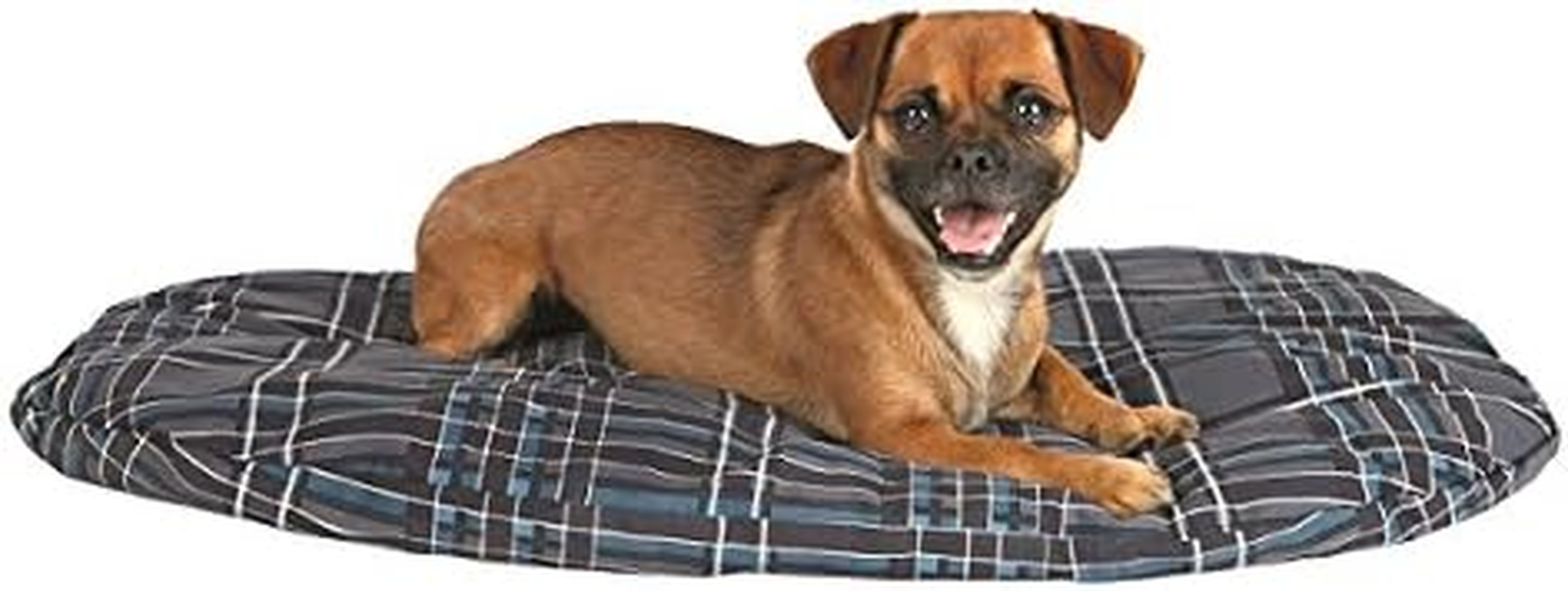 Trixie Scoopy Oval Dog Cushion, 64 X 41 Cm, Grey/Anthracite