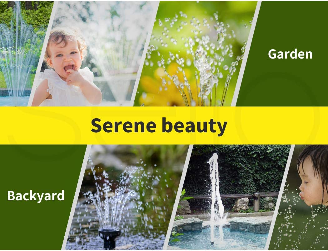 Solar Fountain Water Pump Powered Pumps Solared Power Pond Pool Garden Outdoor Decoration Fountain 1.8W 170L/H image number 2