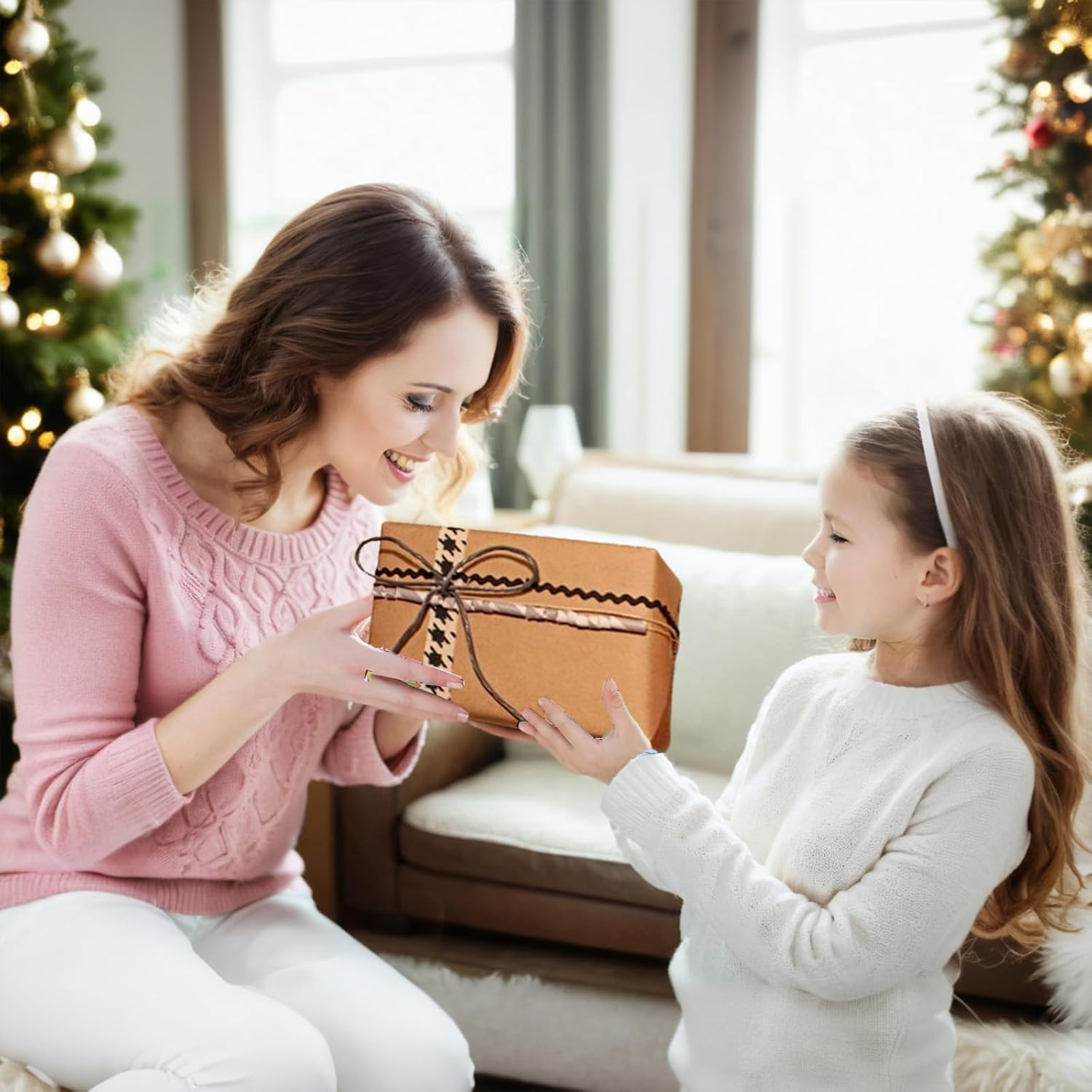 2PCS Brown Kraft Craft Paper Rolls - Each Size 11.8" X 1181.1" (30Cm X 30M) - Ideal for Packaging, Shipping, Wrapping, Crafts, and More image number 6