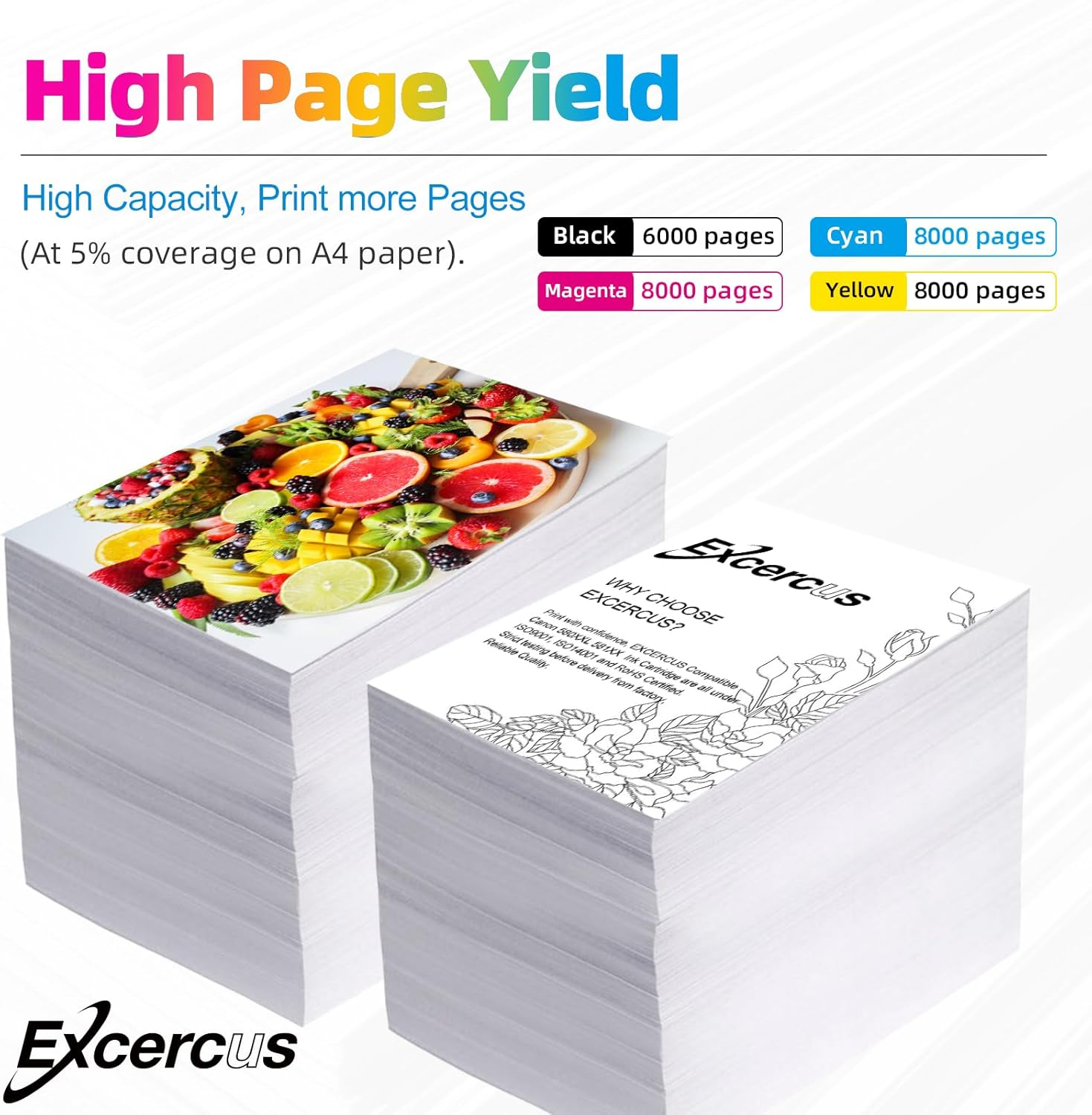 Ink Bottle 31 32XL 32 XL Compatible with HP Smart Tank 5000 5101 7301 6001 7602 5101 7001 551 555 651 455 457 450 Printers (2 135ML 32XL Black Ink, 70ML 31 Color Ink)