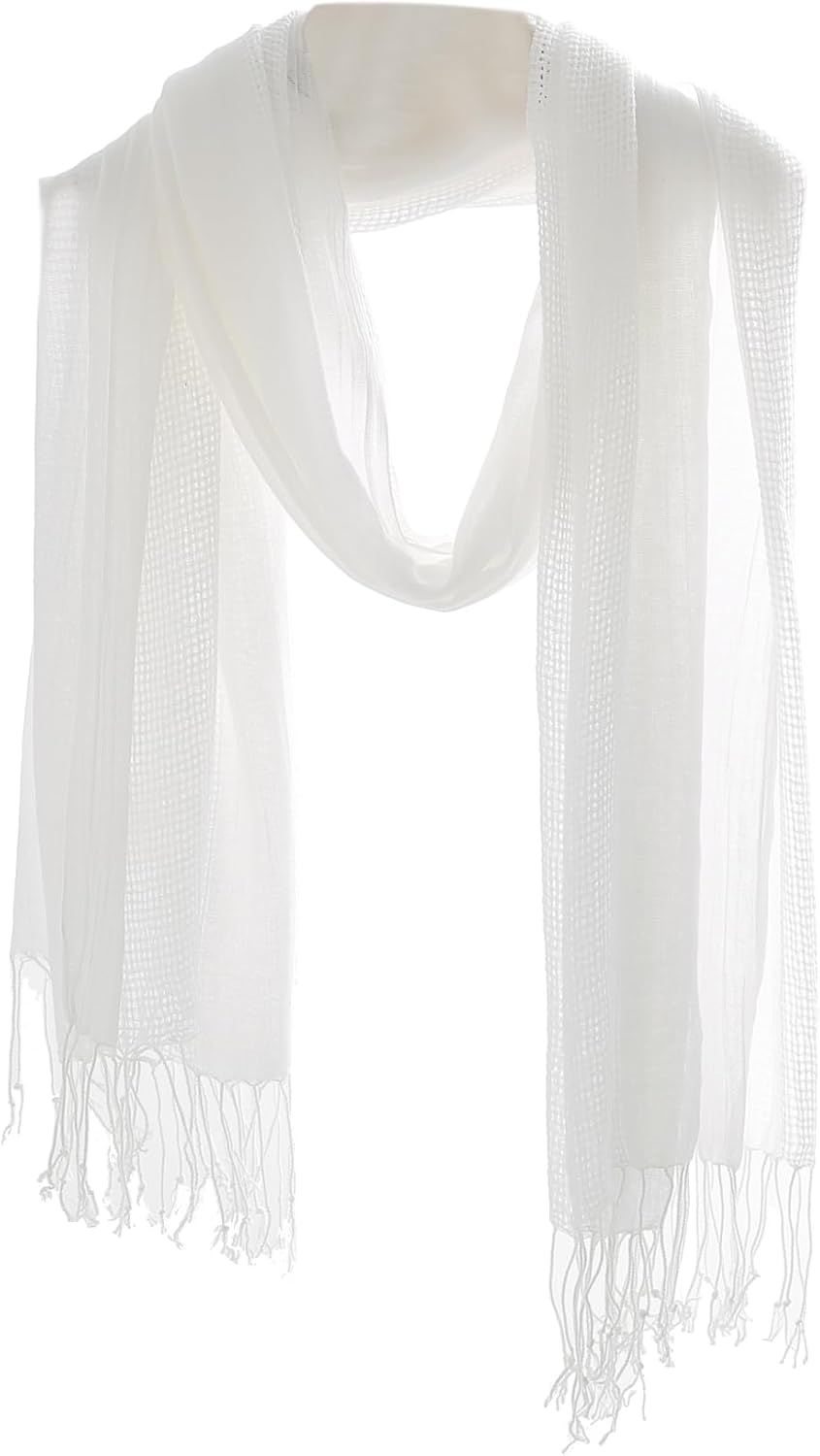 Cotton Scarf Shawl Wrap Soft Lightweight Scarves and Wraps for Men and Women