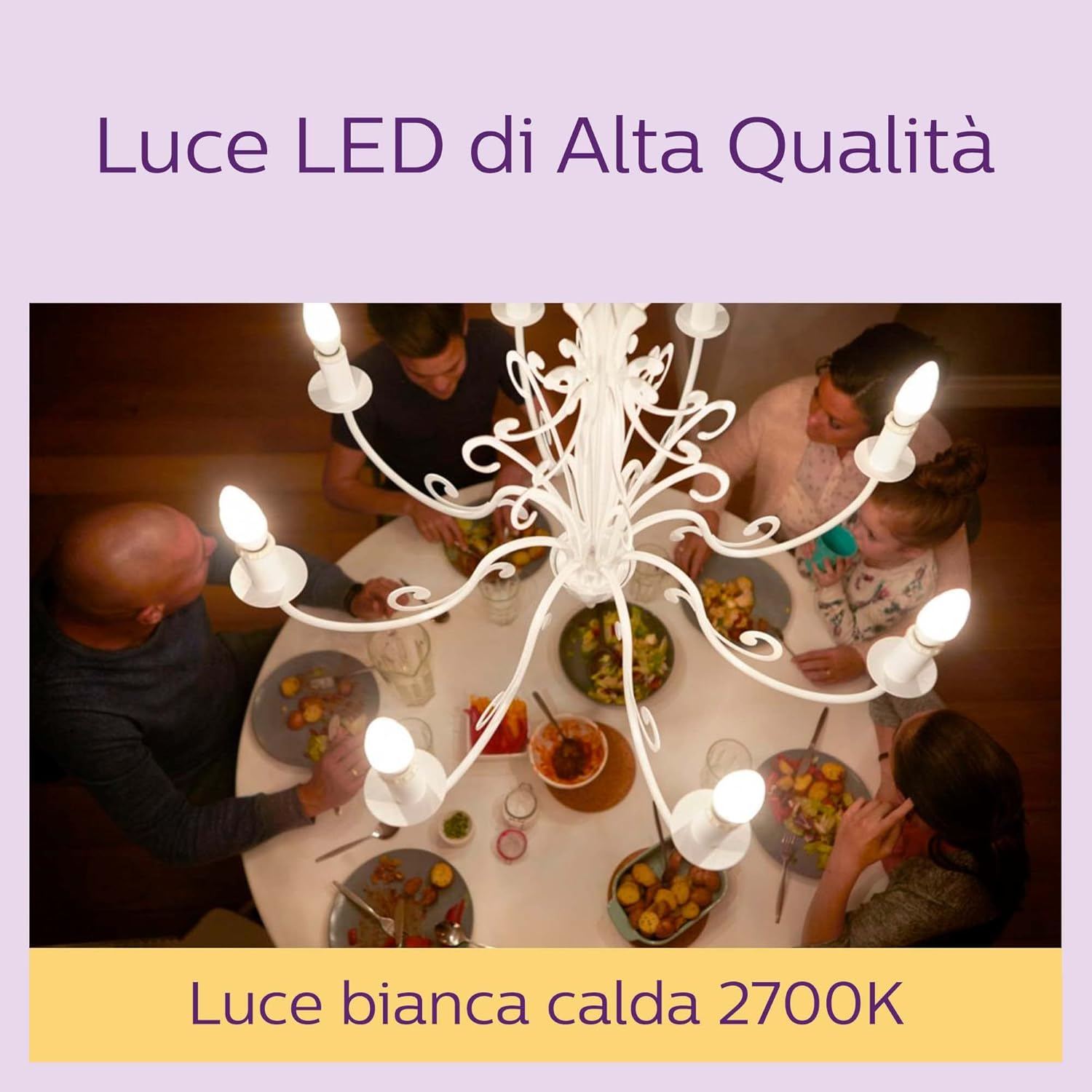 PHILIPS LED Frosted B35 Candle Light Bulb 3 Pack [Warm White 2700K - E14 Small Edison Screw] 40W, Non Dimmable. for Home Indoor Lighting image number 5