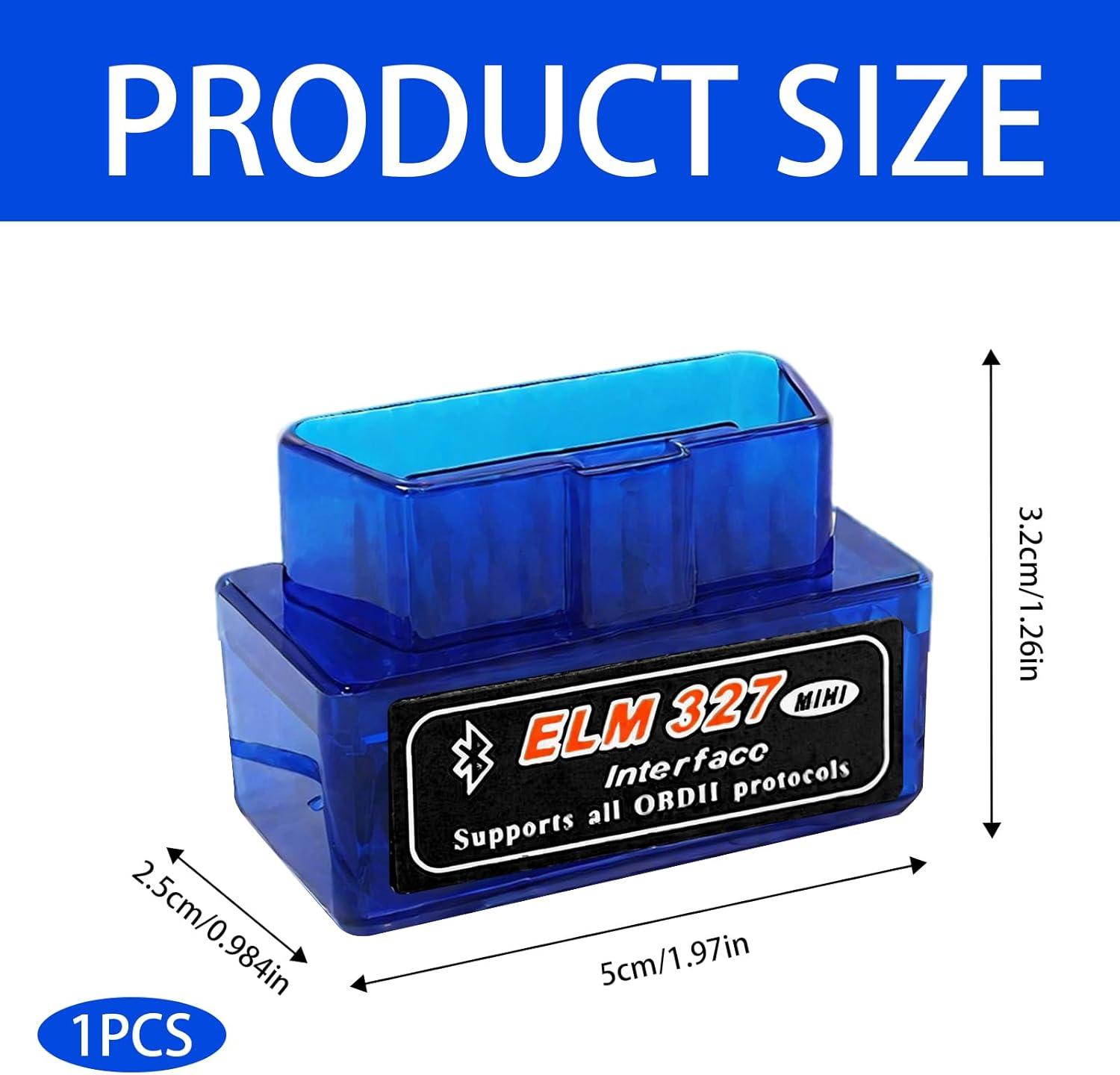 OBD2 Scanner,Obd Scanner, Elm327 Code Reader Bluetooth Scan Tool,Wireless Obdcar Code Reader,For Ios, Iphone, Ipad and Android